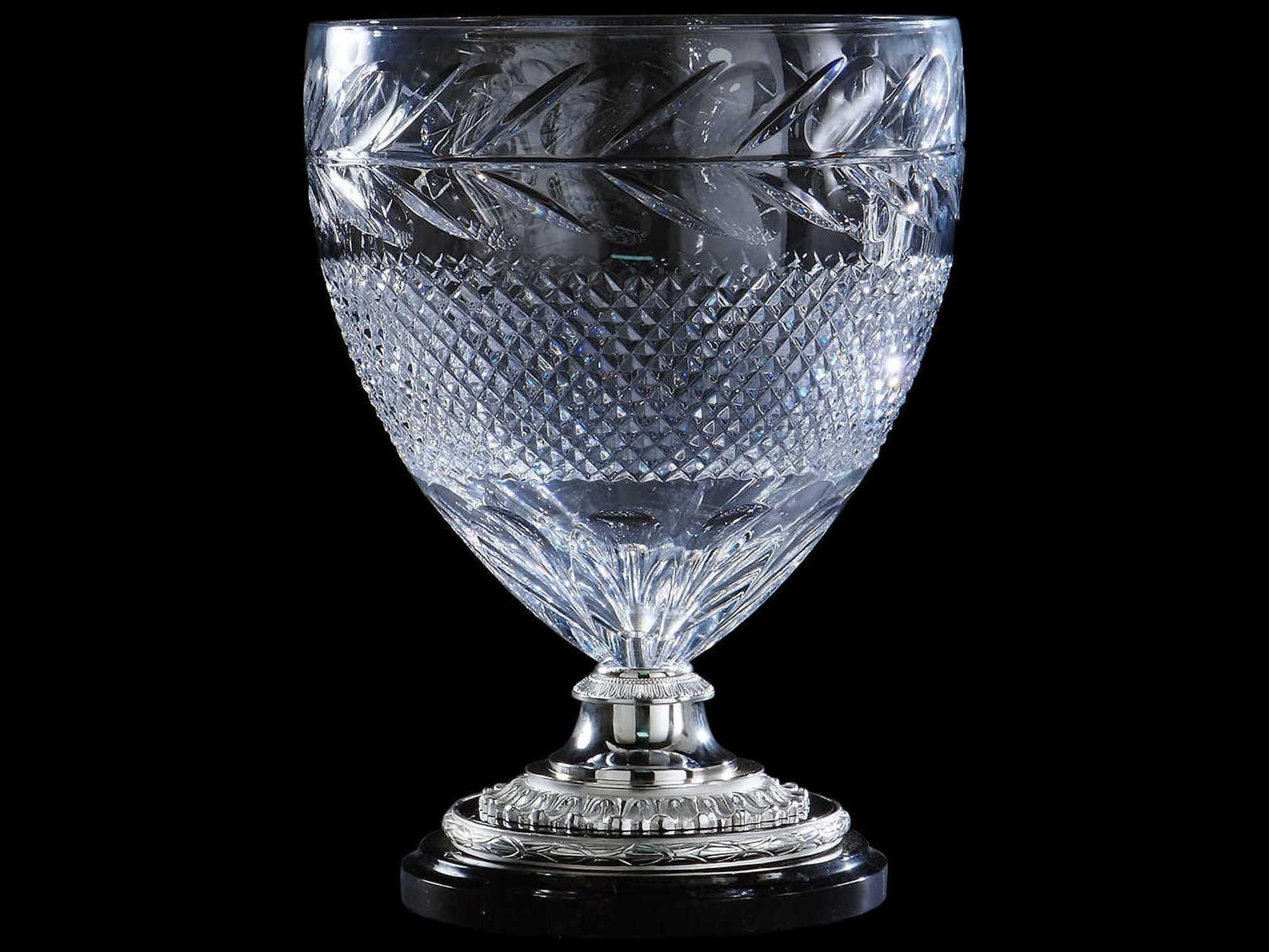 Fine Art Handcrafted Lighting Mariner Luxury Antique Gold Plated Vase