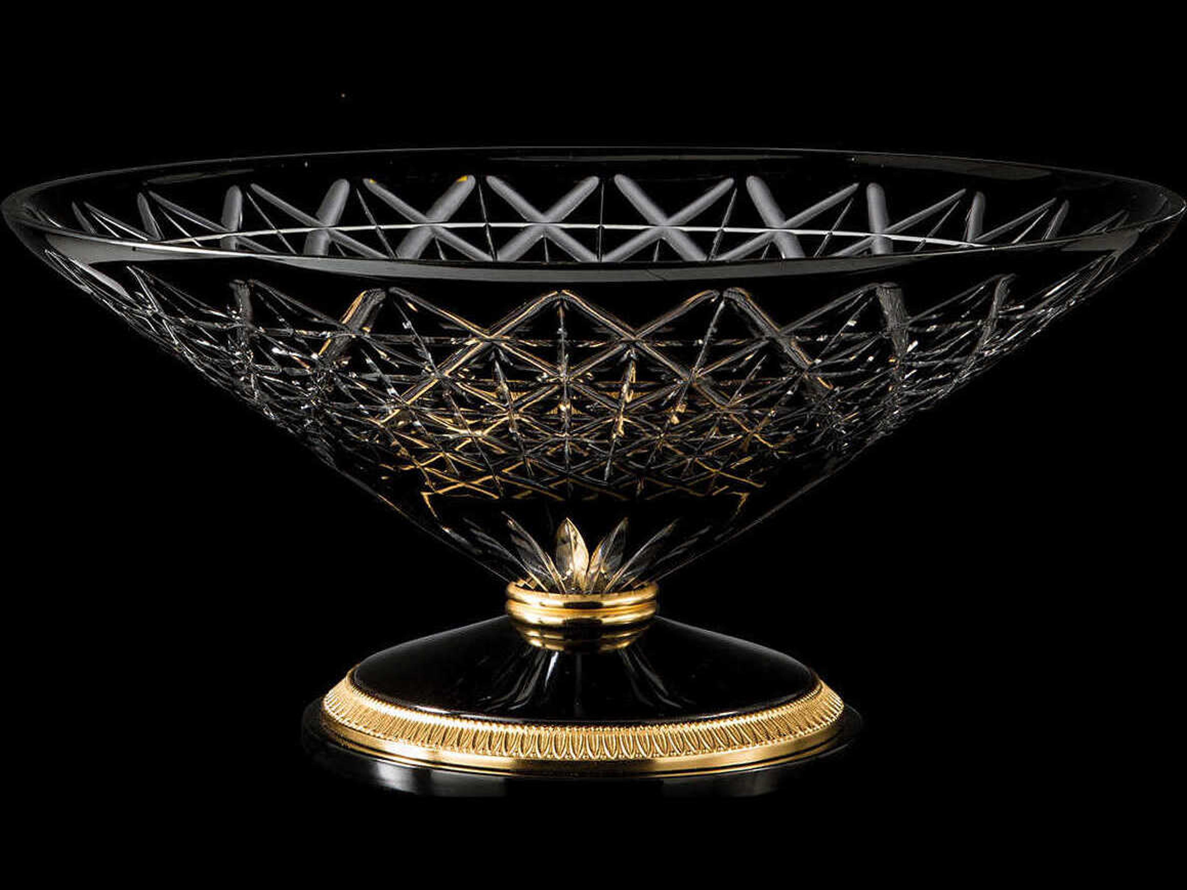 Fine Art Handcrafted Lighting Mariner Luxury Antique Gold Plated Decorative Bowl