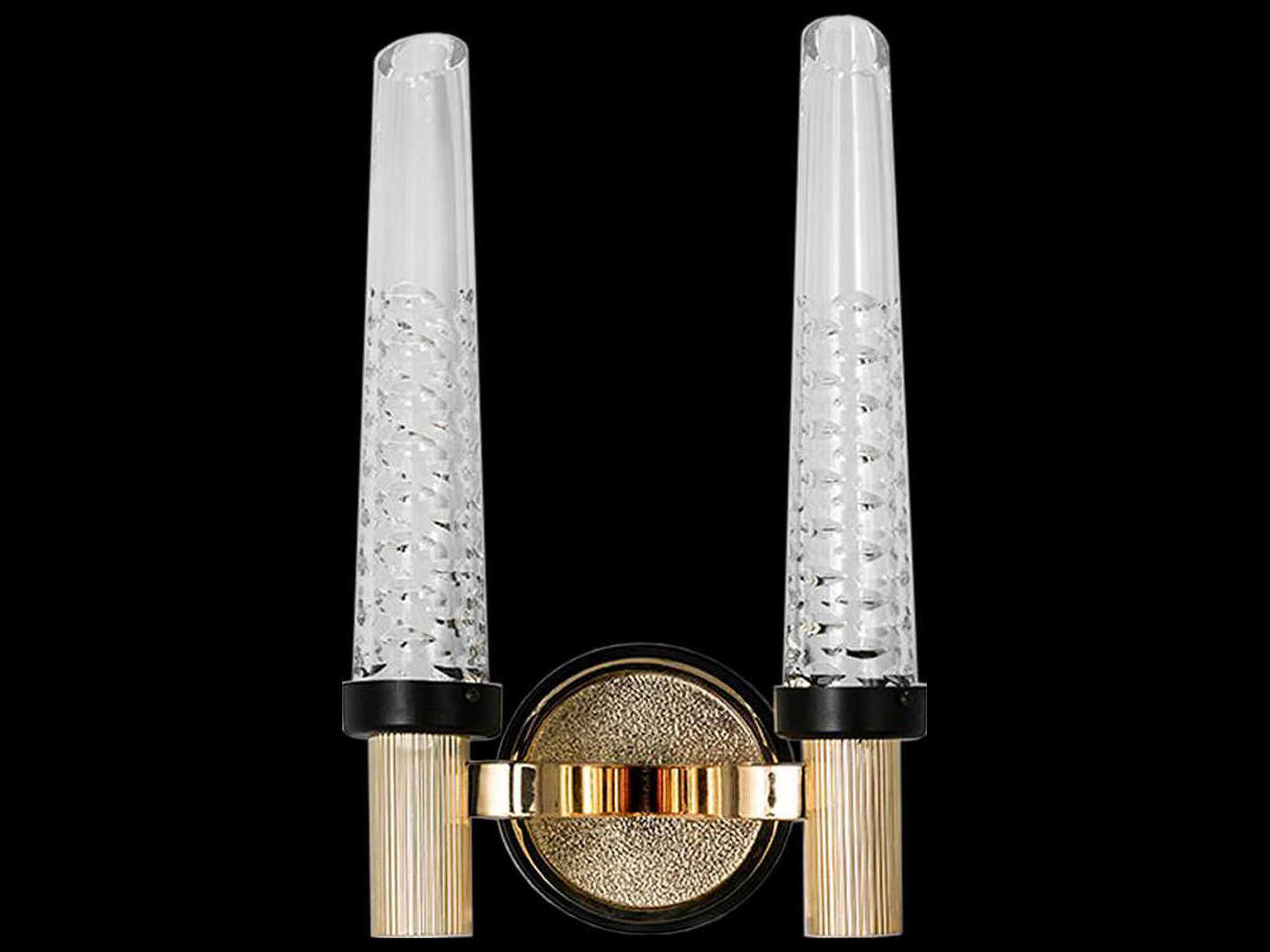 Fine Art Handcrafted Lighting Mariner Luxury 2-Light Polished Brass Wall Sconce