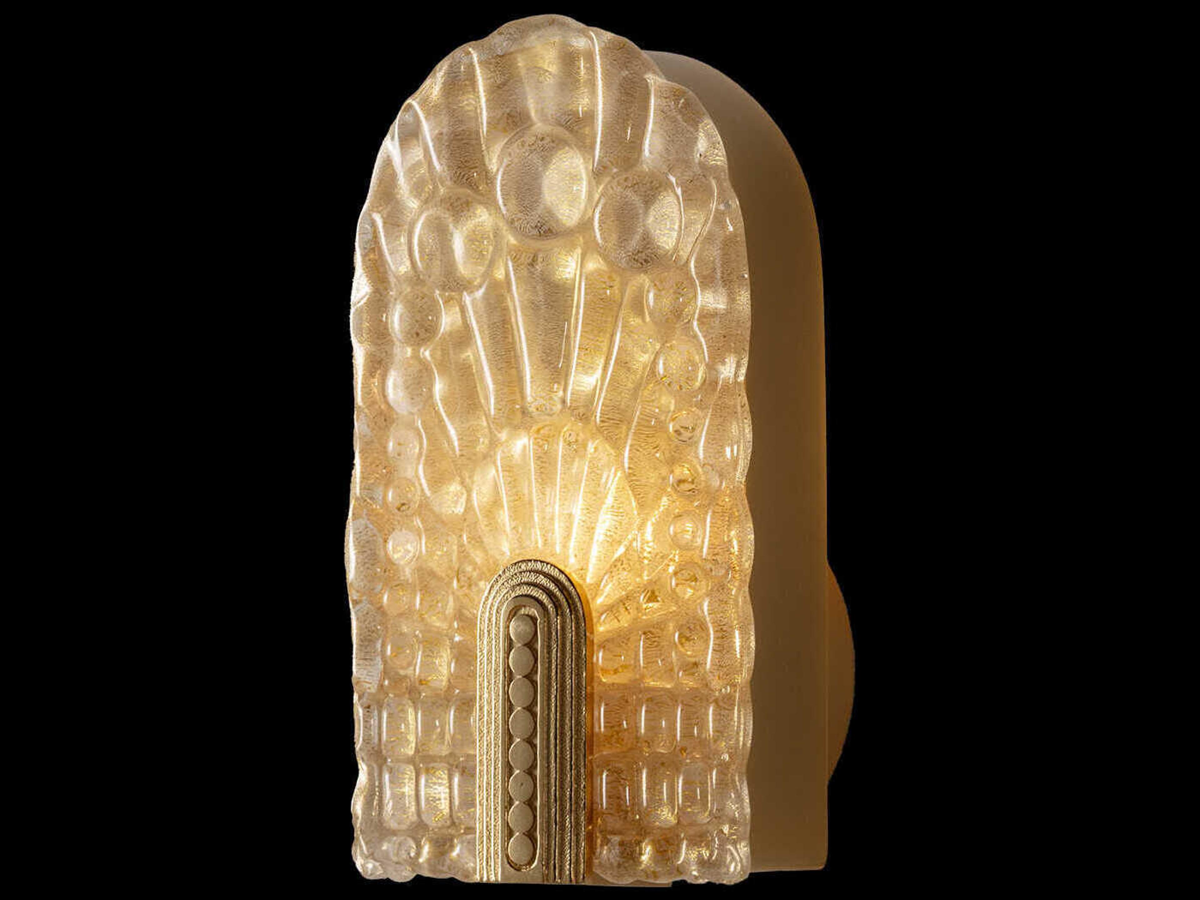 Fine Art Handcrafted Lighting Mariner Luxury 1-Light Antique Gold Plated Traditional Wall Sconce