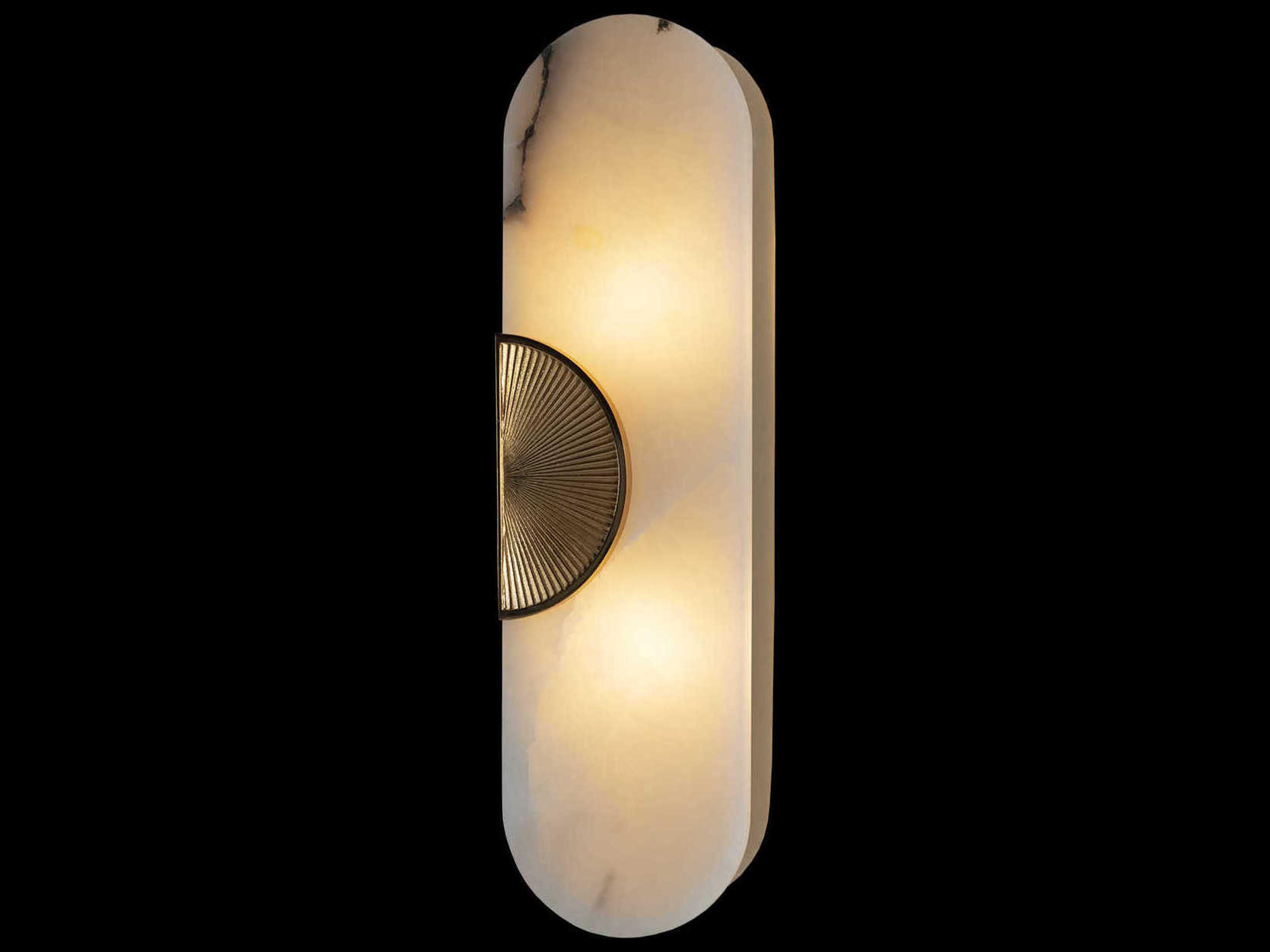 Fine Art Handcrafted Lighting Mariner Luxury 2-Light Brushed Bronze Wall Sconce