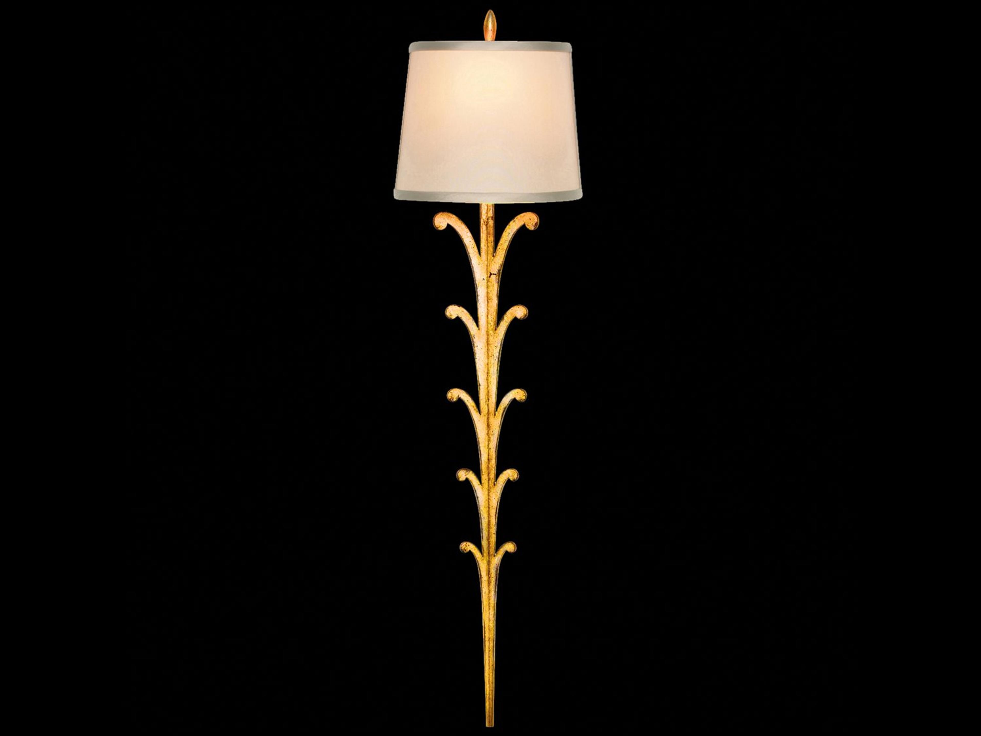 Fine Art Handcrafted Lighting Allegretto Gold Wall Sconce