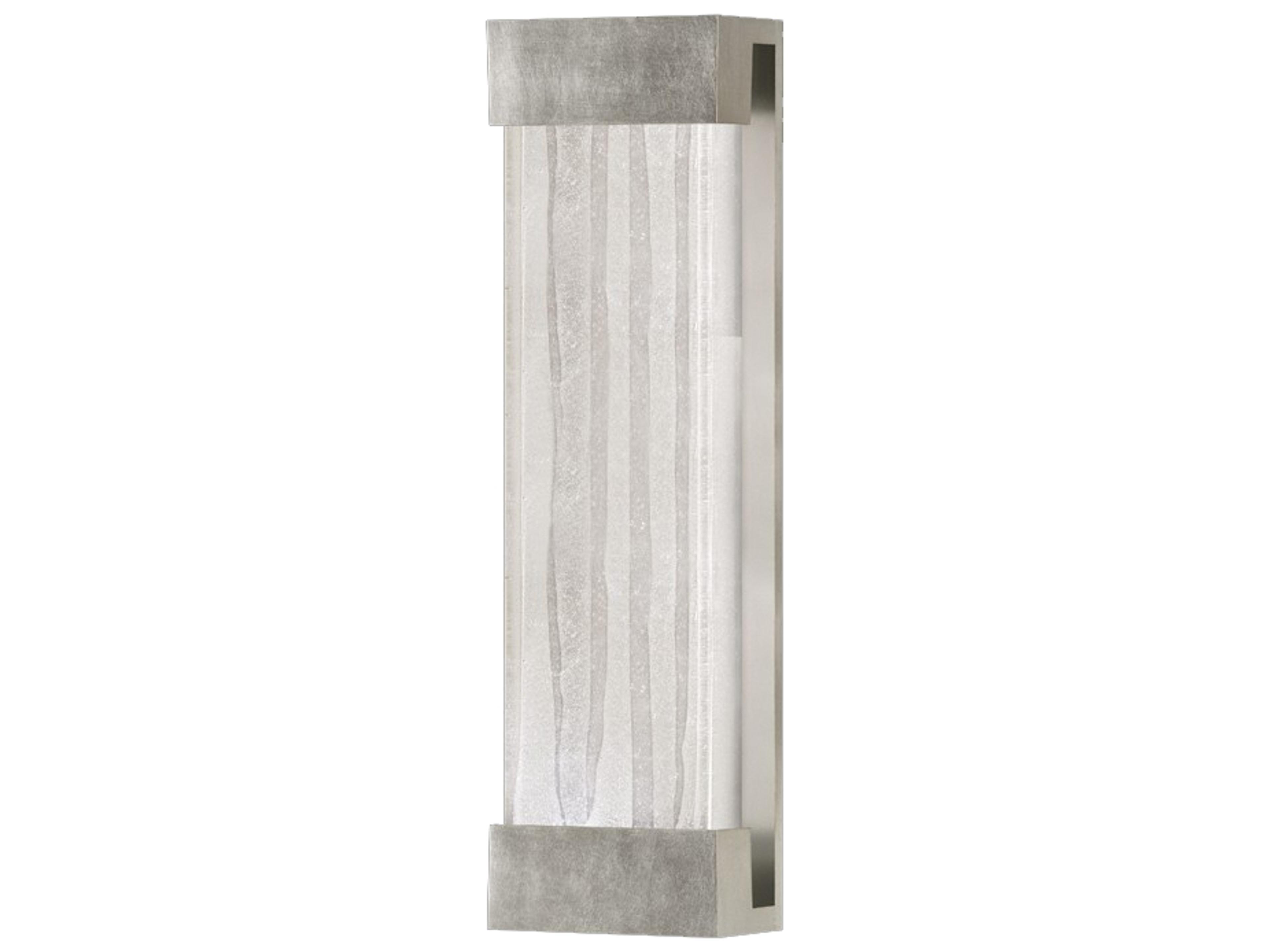 Fine Art Handcrafted Lighting Crystal Bakehouse Silver Wall Sconce