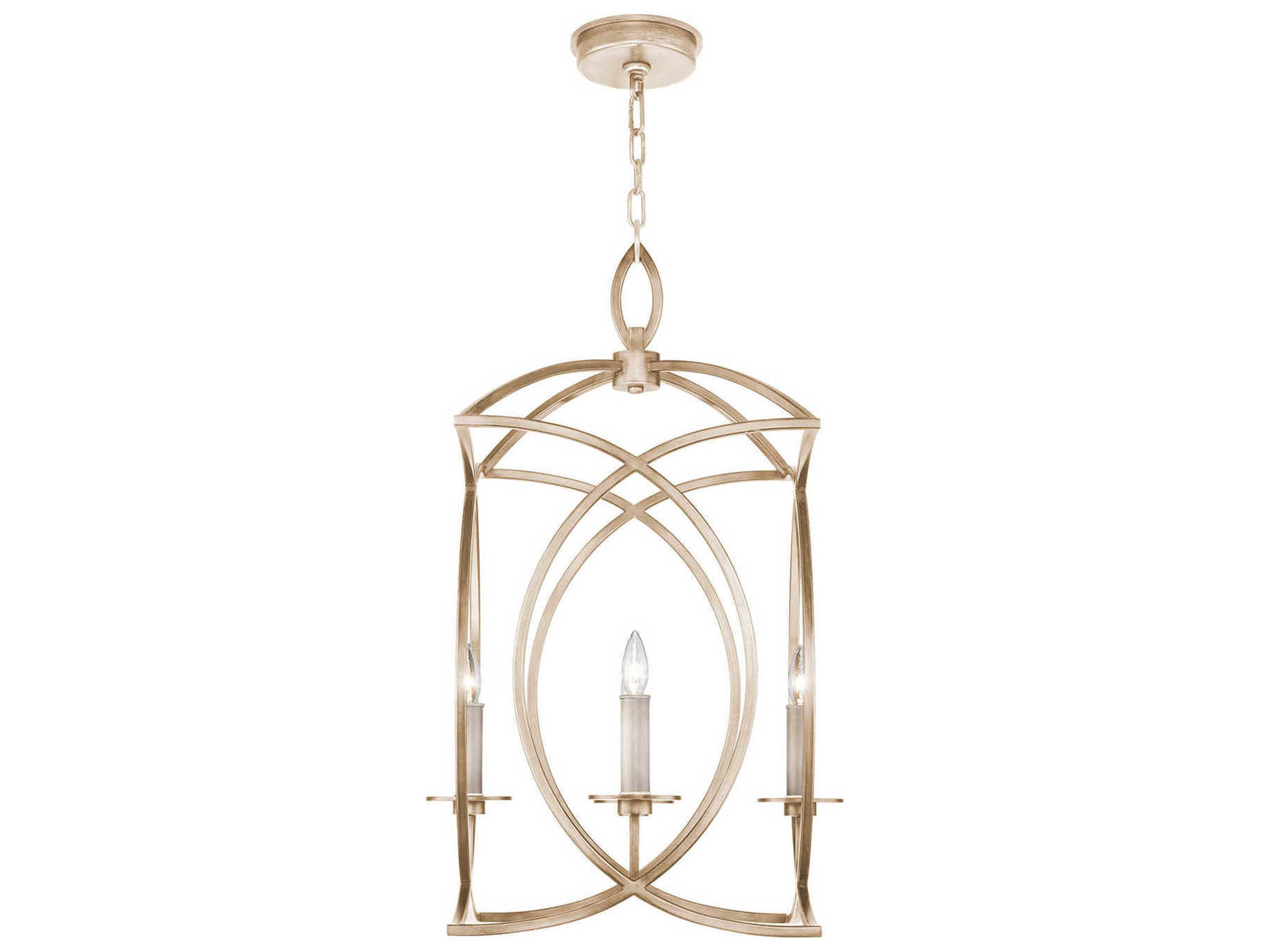 Fine Art Handcrafted Lighting Cienfuegos 4-Light Gold Leaf Candelabra Chandelier