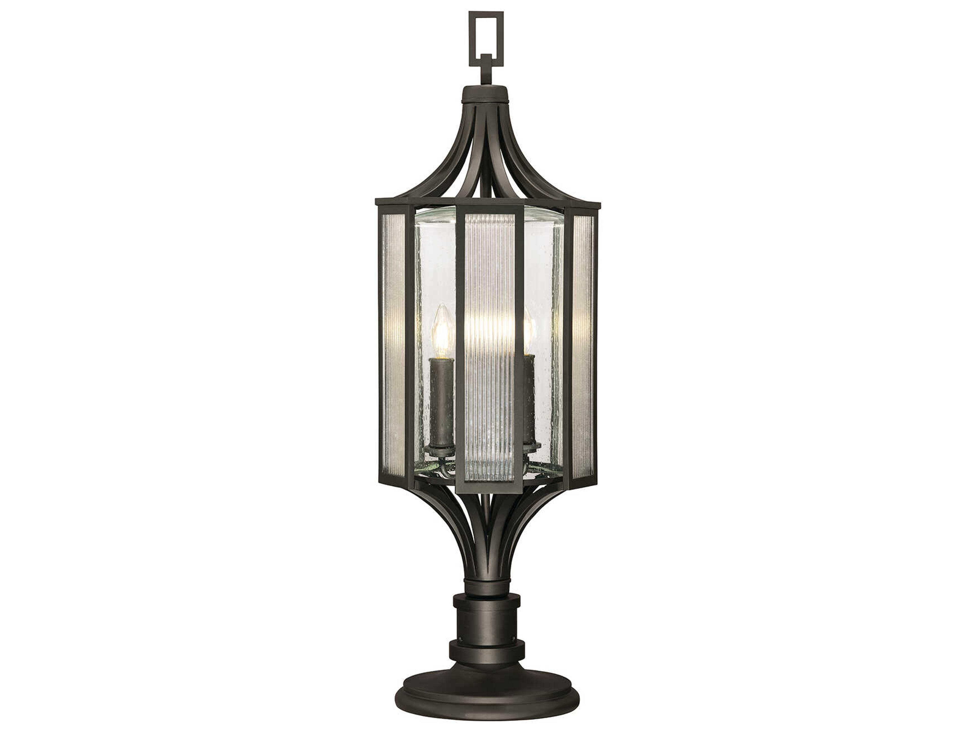 Fine Art Handcrafted Lighting Bristol 3 - Light Outdoor Post Light
