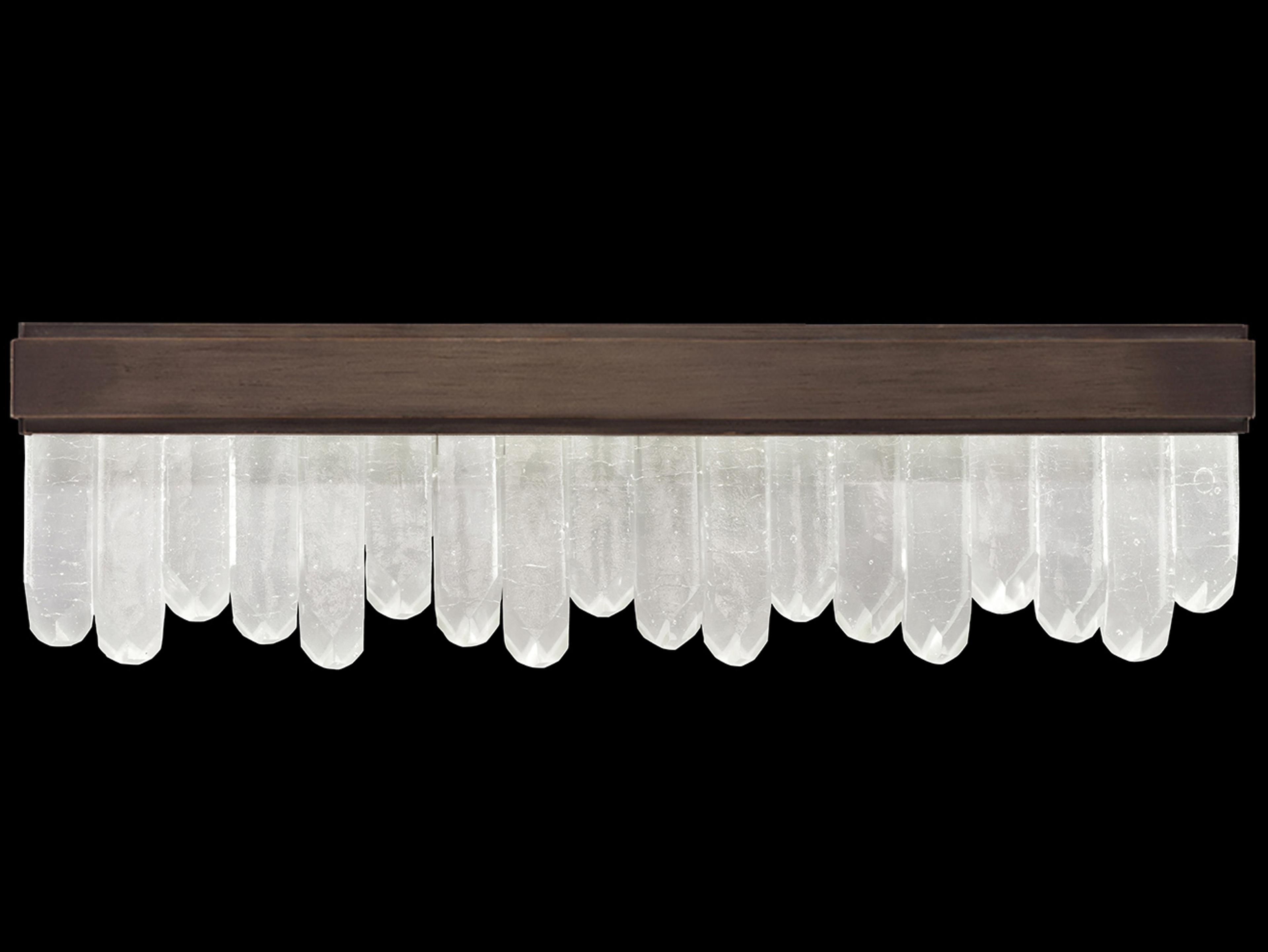 Fine Art Handcrafted Lighting Lior 12-Light Bronze Crystal Glass Vanity Light