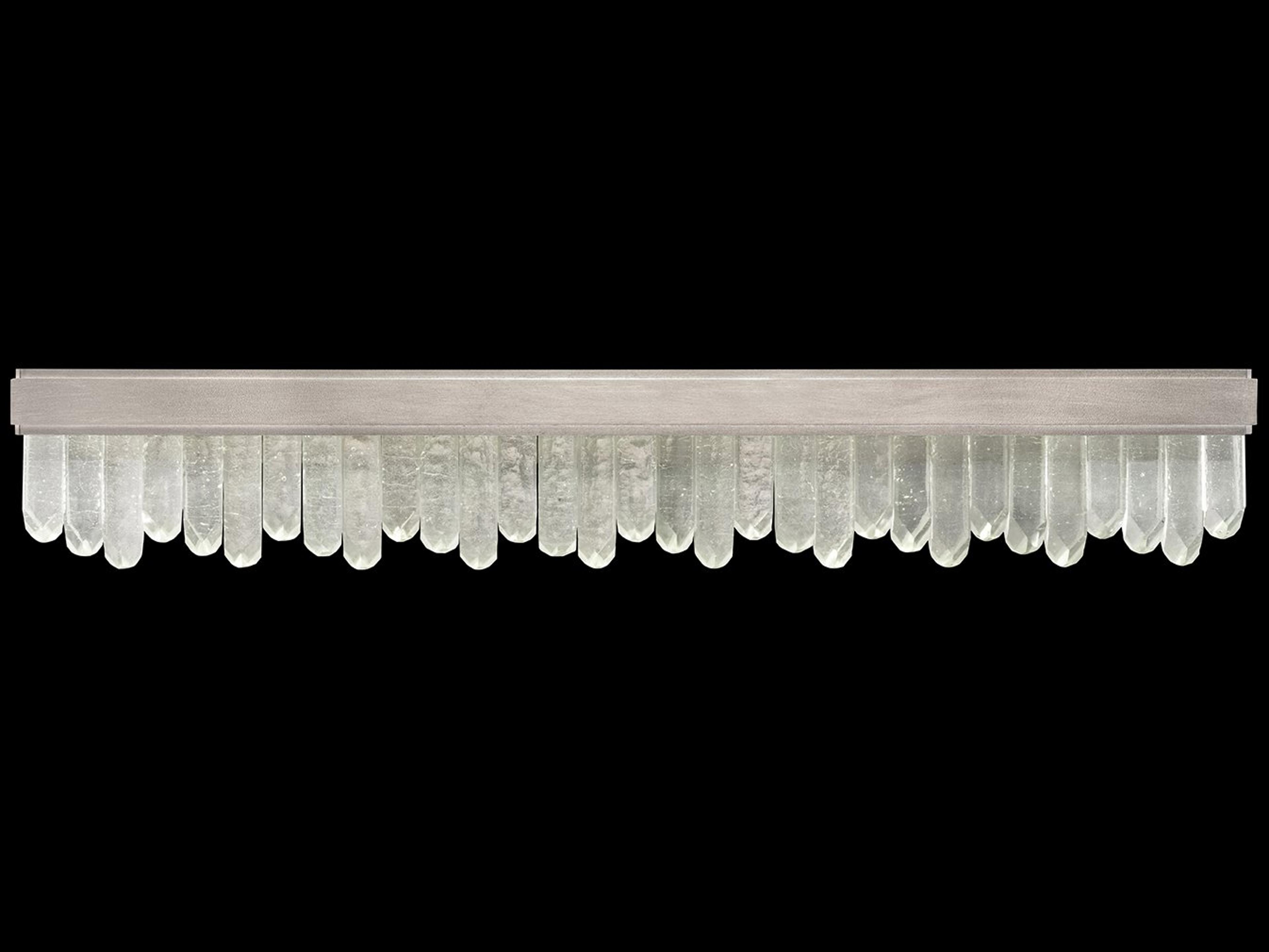 Fine Art Handcrafted Lighting Lior 20-Light Silver Crystal Glass Vanity Light