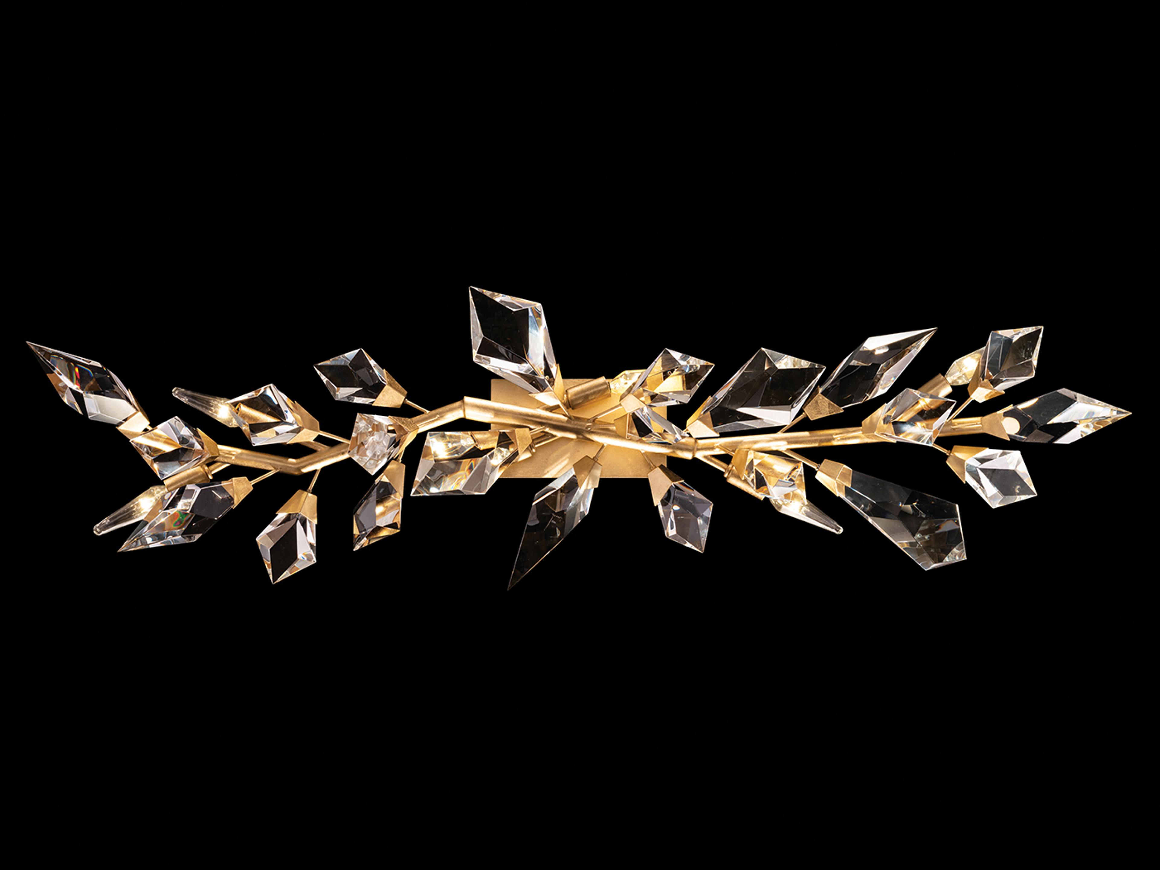 Fine Art Handcrafted Lighting Foret 6-Light Gold Crystal Vanity Light