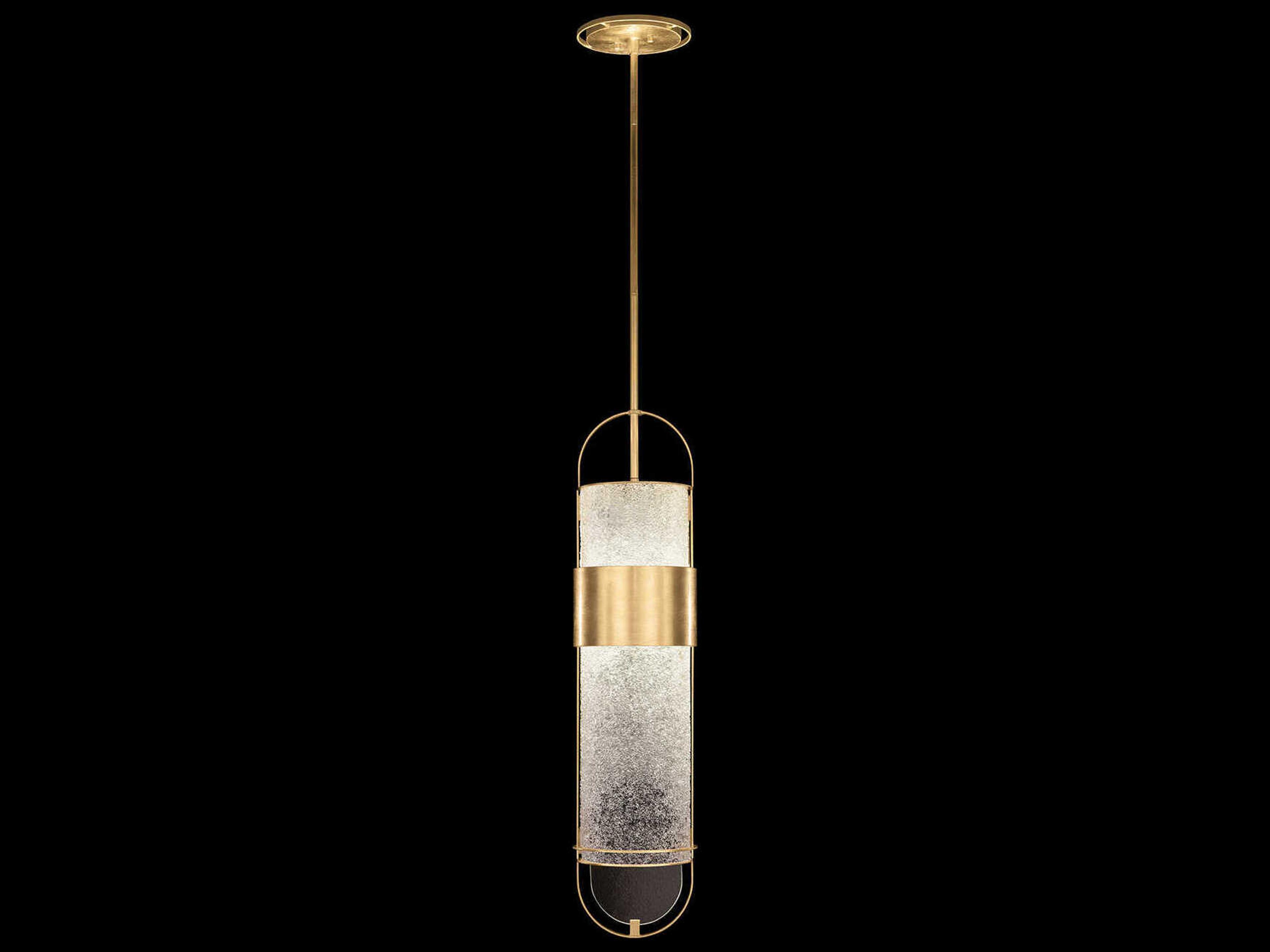 Bond 2-Light Gold Cylinder Mini Pendant