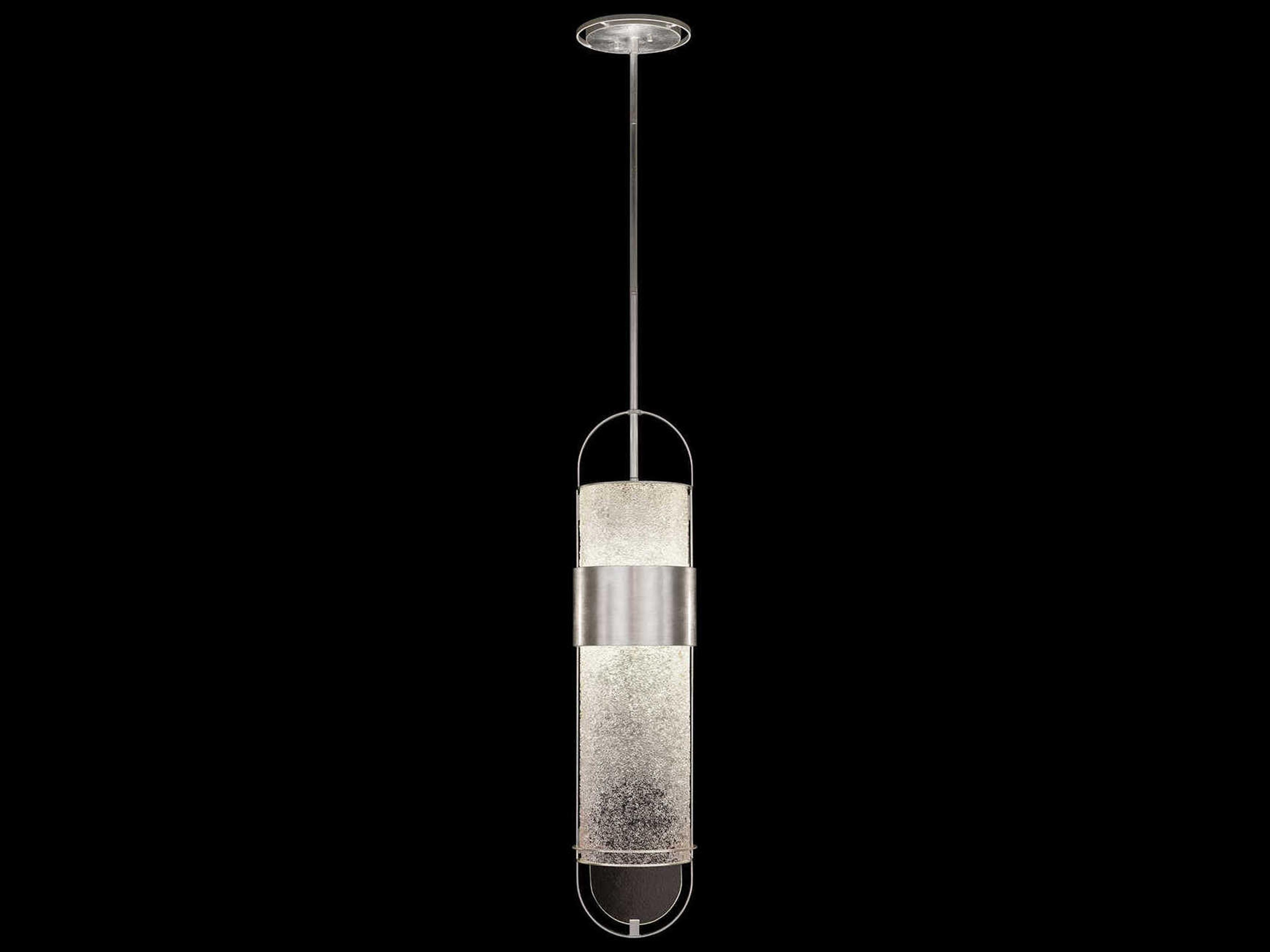 Bond 2-Light Silver Cylinder Mini Pendant