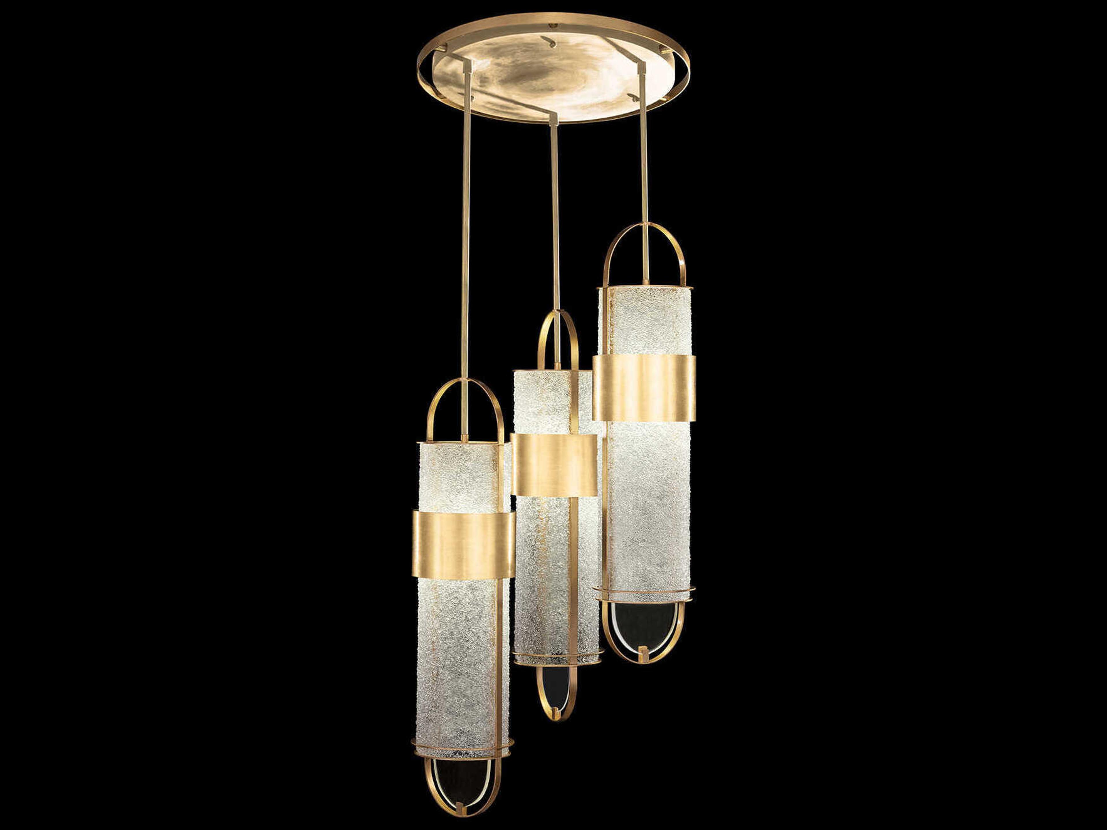 Bond 6-Light Gold Cylinder Pendant