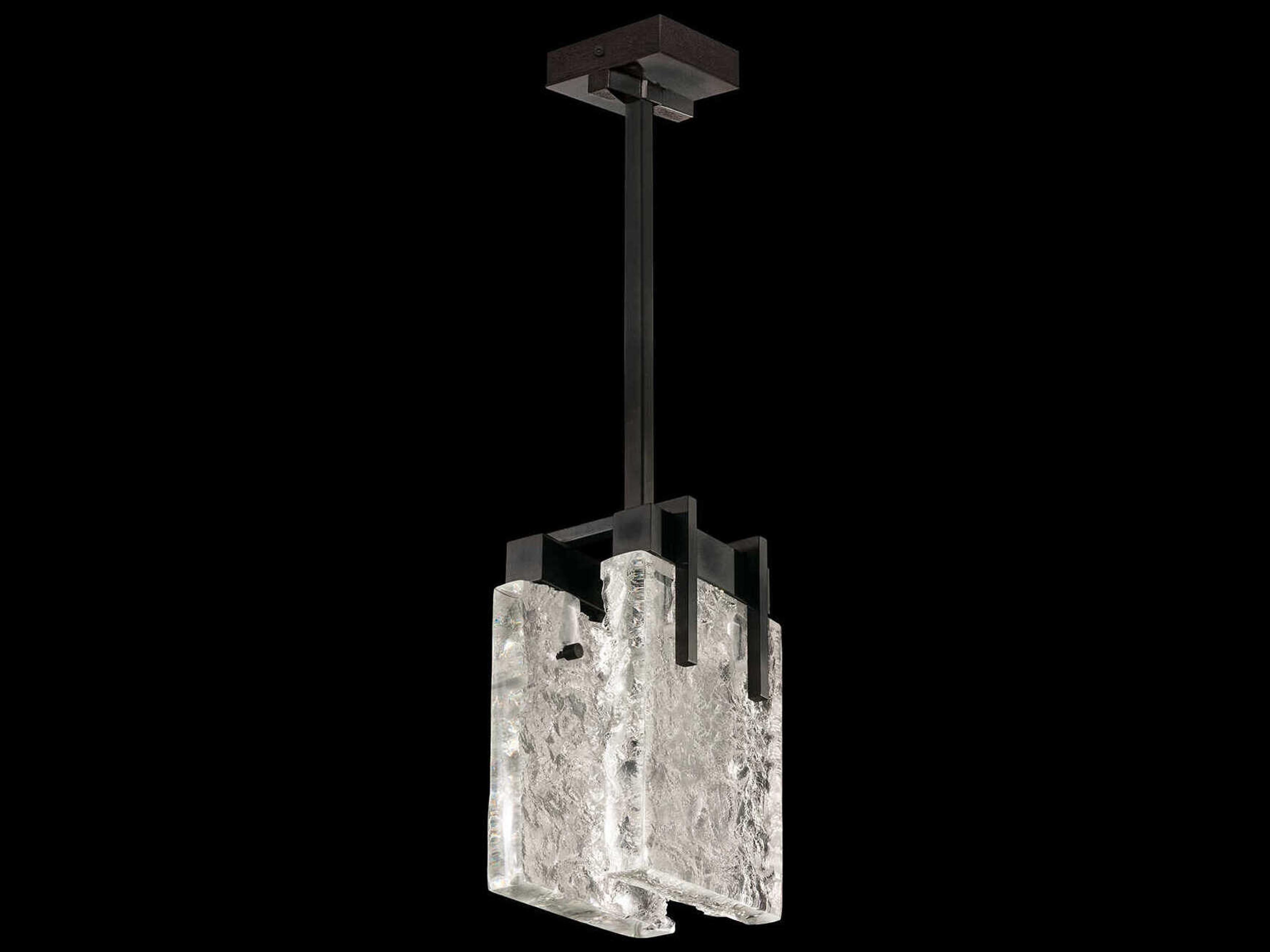 Terra 2-Light Black Geometric Mini Pendant