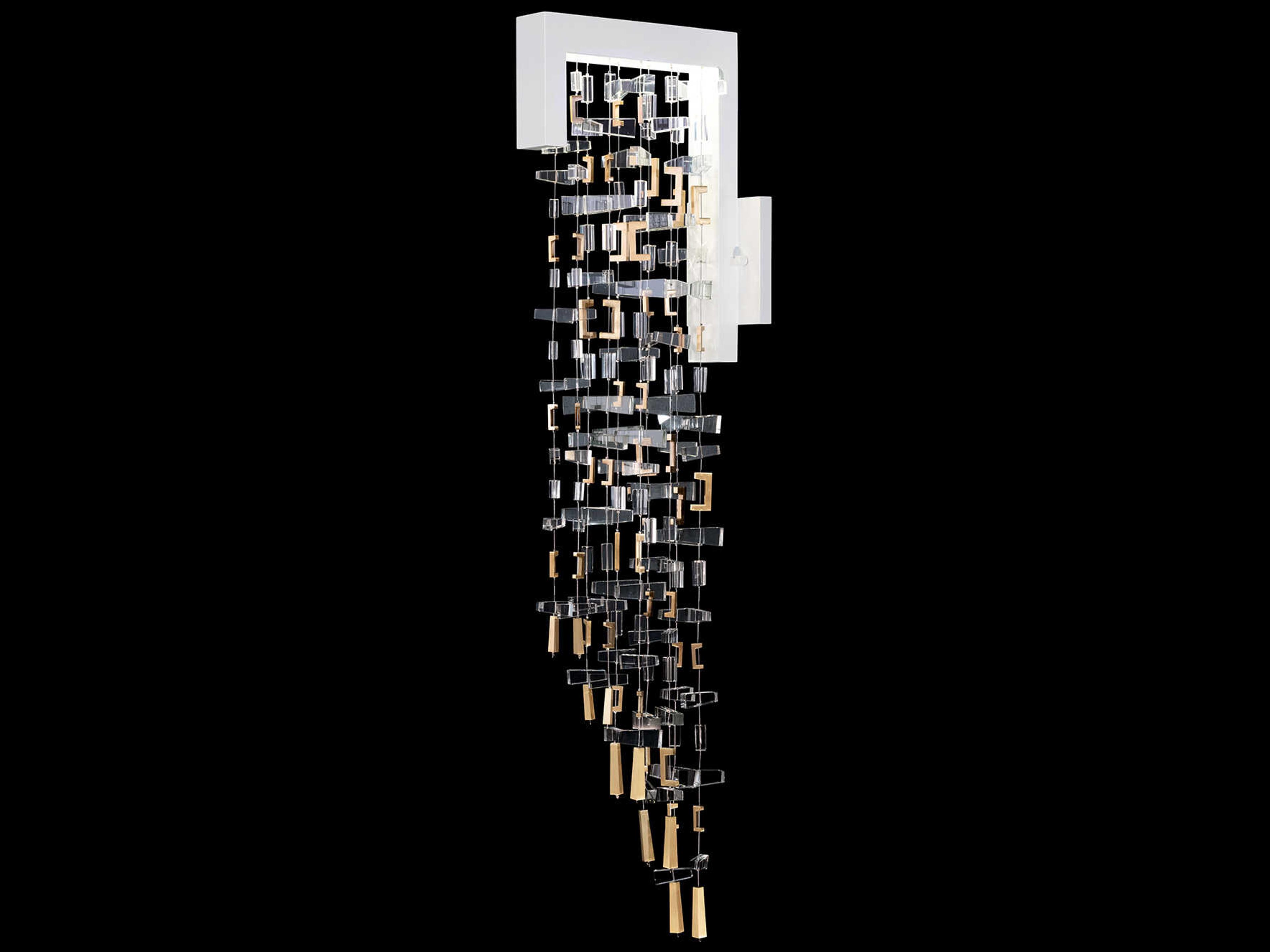 Fine Art Handcrafted Lighting Capri 2-Light White Gloss Wall Sconce