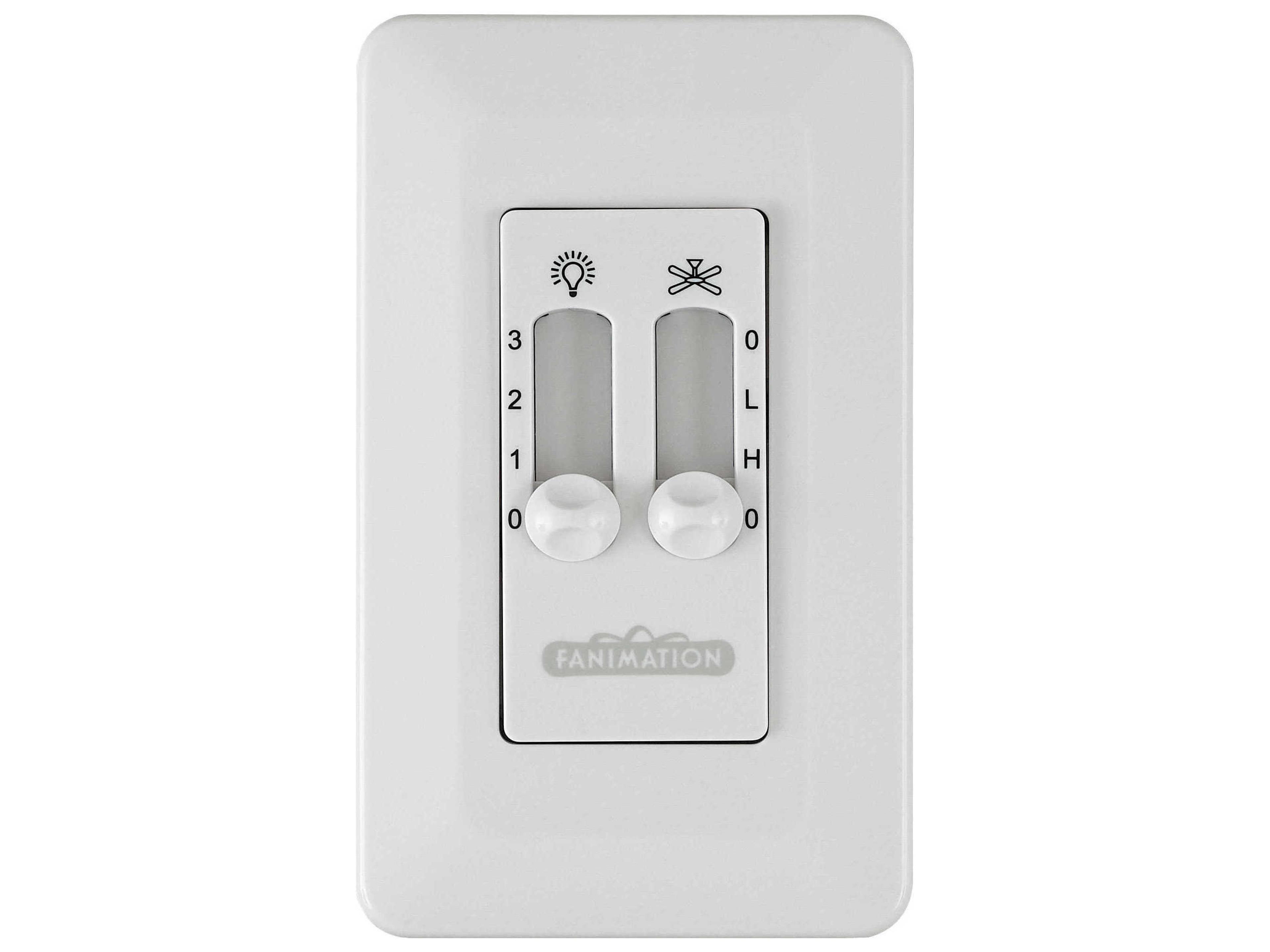 Fanimation Fan Non-Reversing Wall Control - Speed and Light