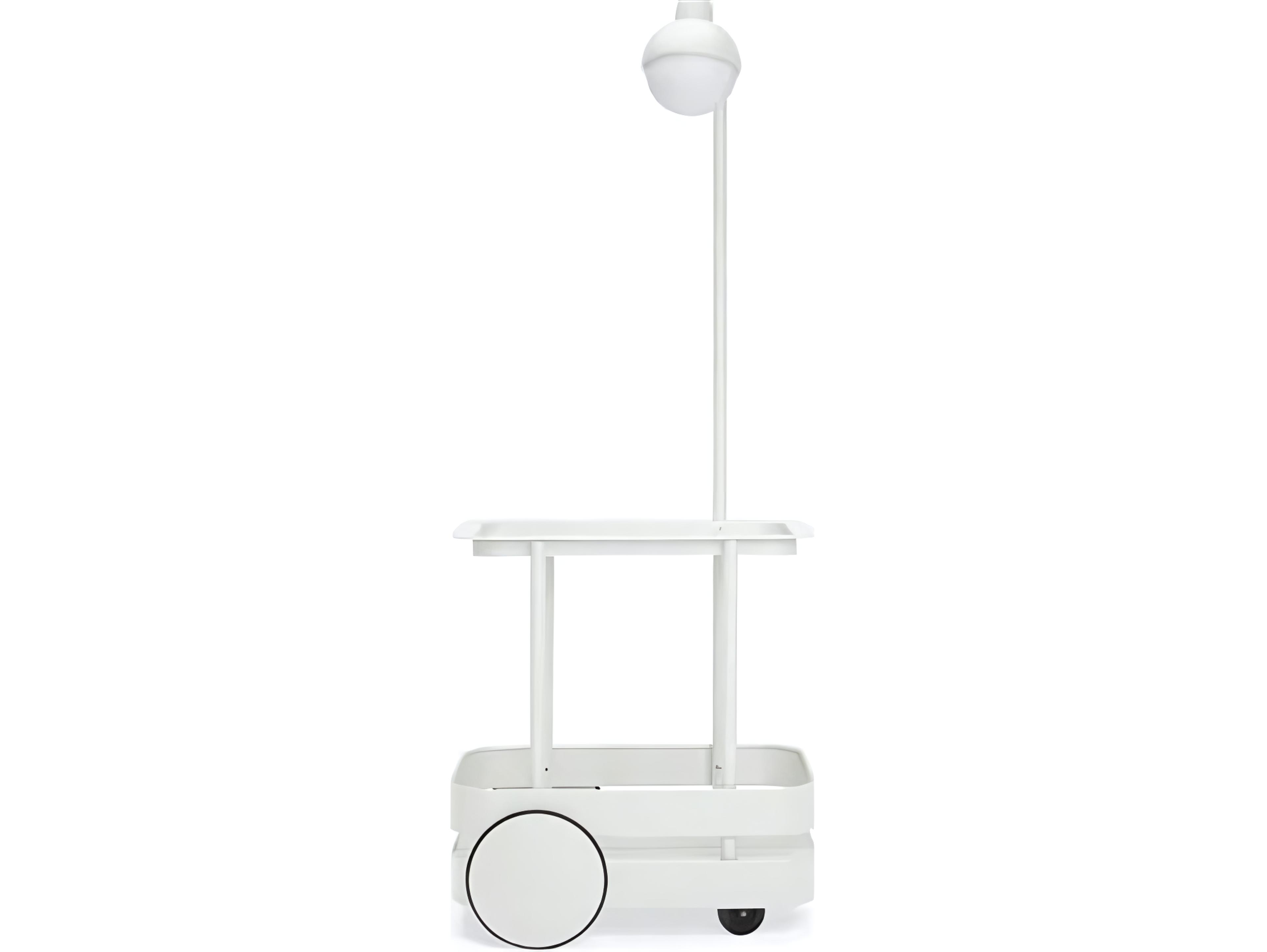 Fatboy Outdoor Jolly Trolley Lighted Bar Cart in Light Grey