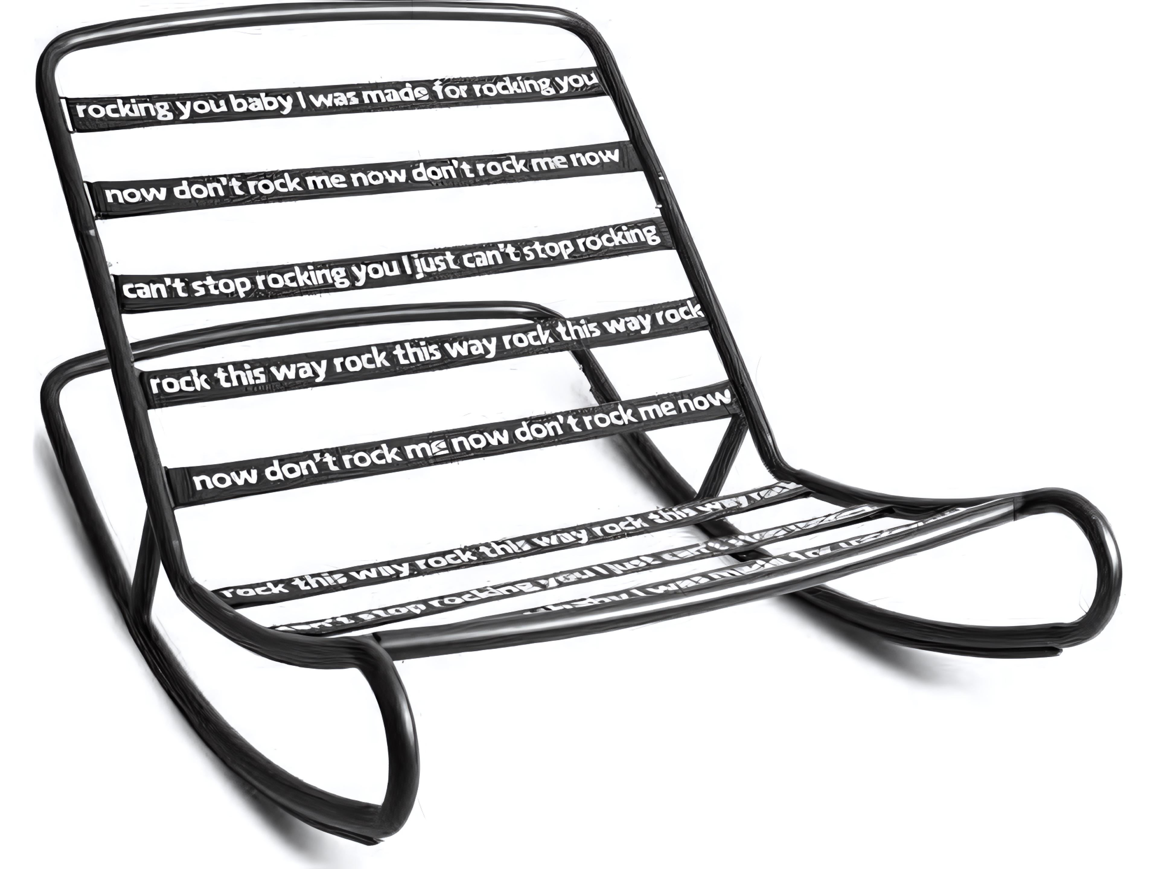 Rock 'n Roll Bean Bag Rocker in Black