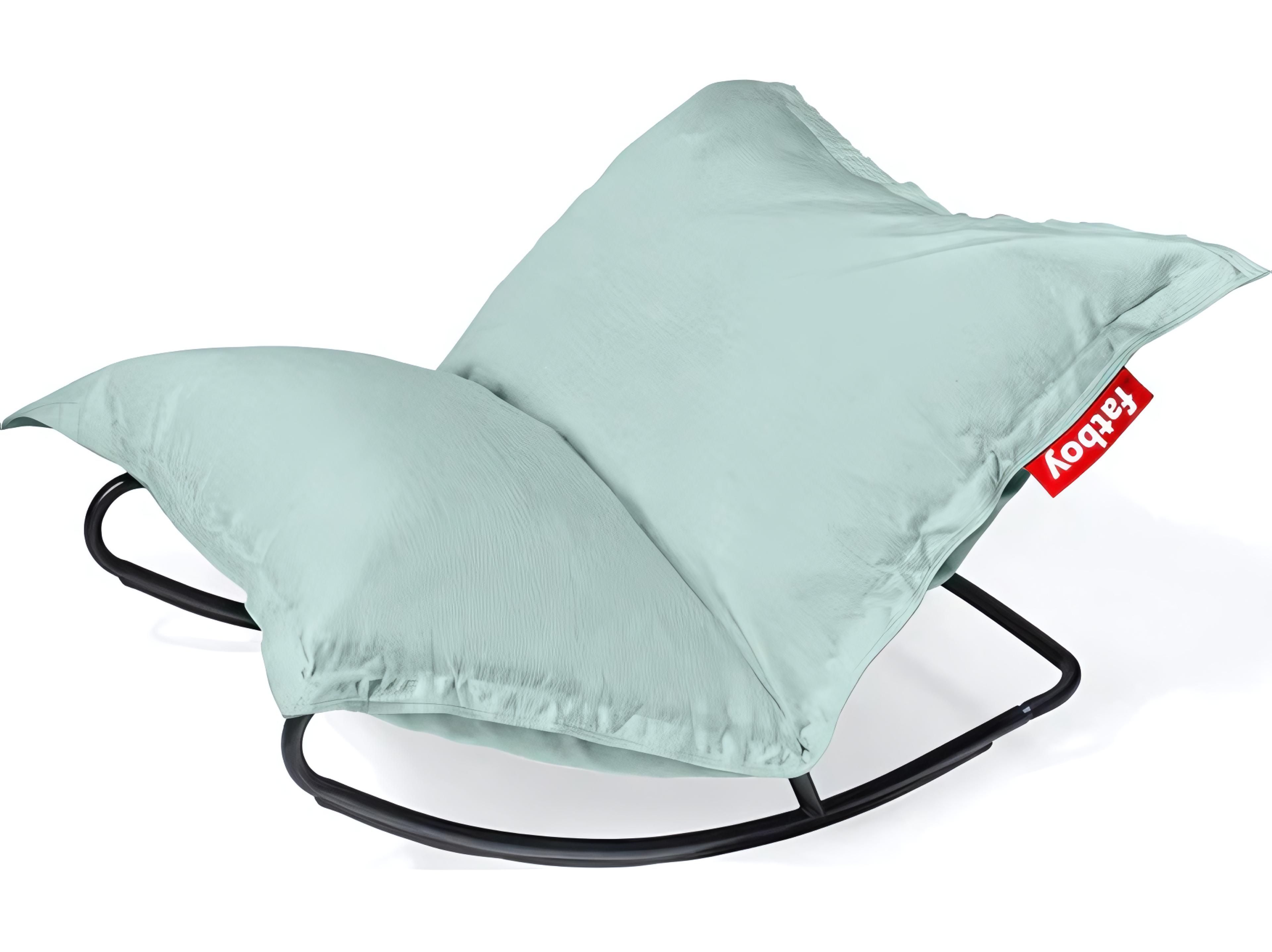 Fatboy Outdoor Original Bean Bag Chair Rock 'n Roll Rocker Bundle in Seafoam