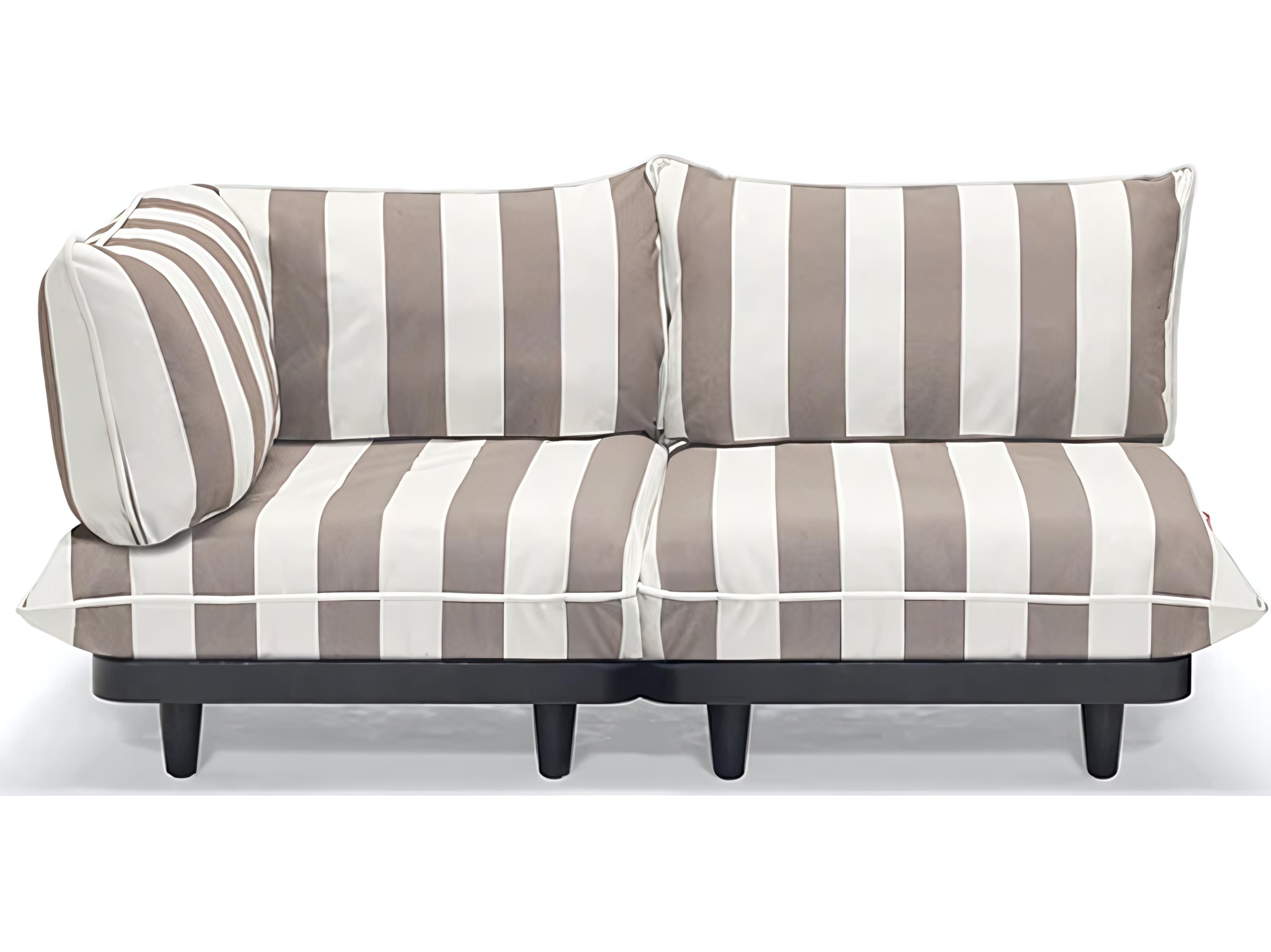 Fatboy Outdoor Paletti Small Royal Lounge Set in Stripe Cacao