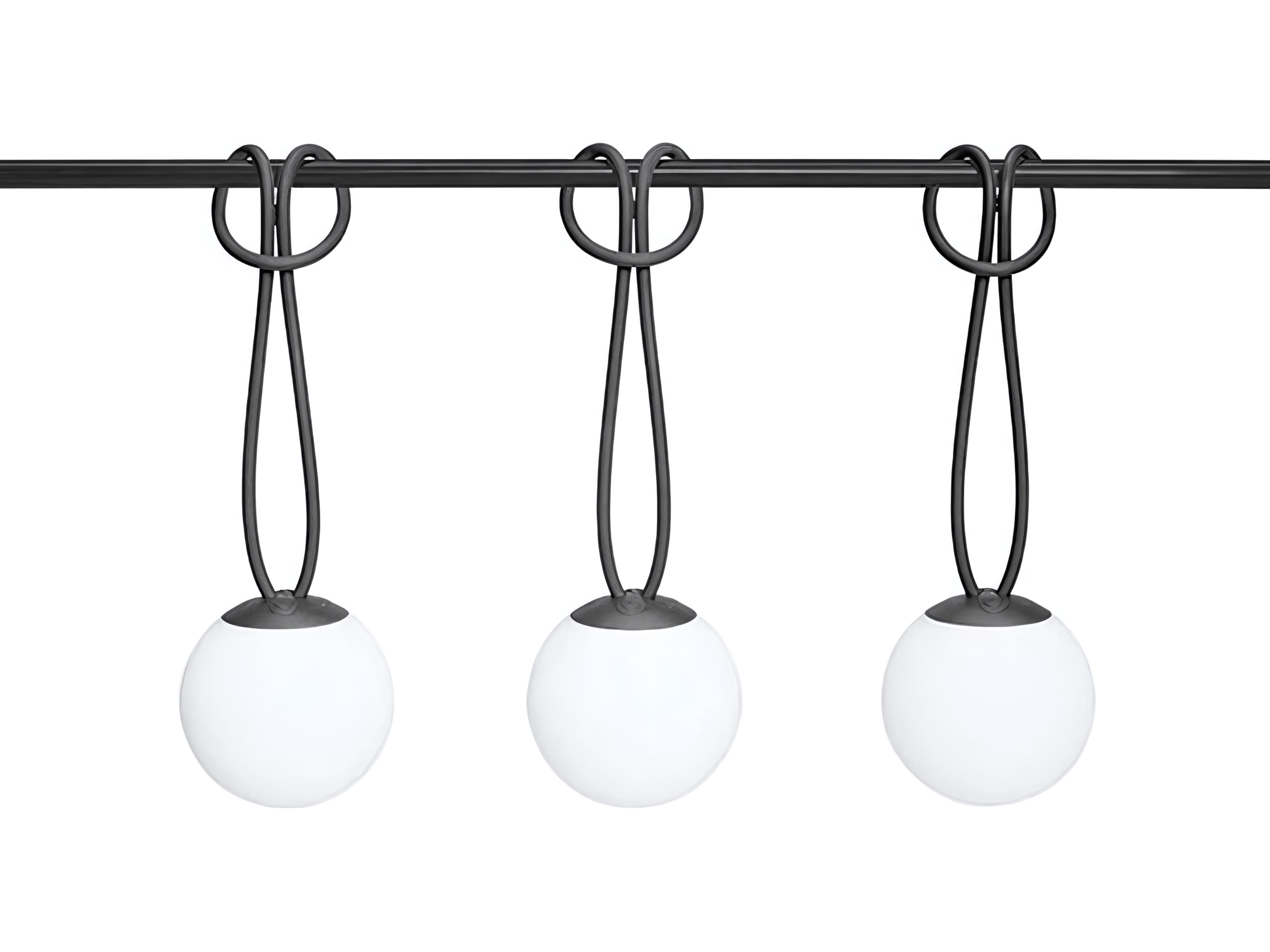 Fatboy Outdoor Bolleke Mini Hanging Lamp (Set of 3) in Anthracite