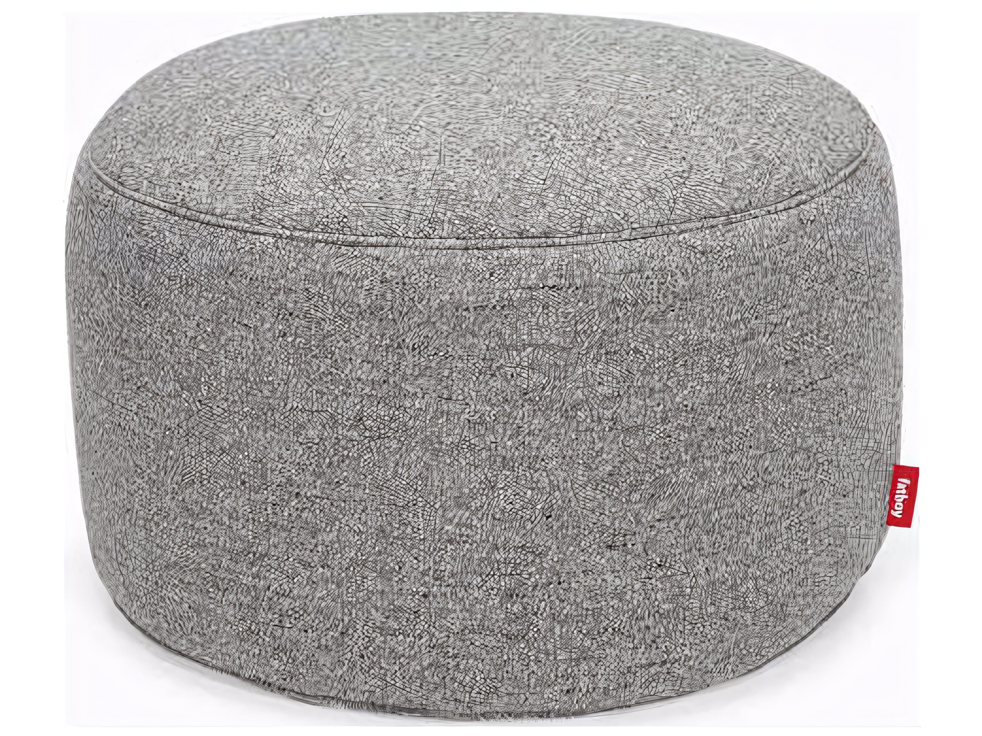 Fatboy Point Large Mingle Pouf in Grid Stone