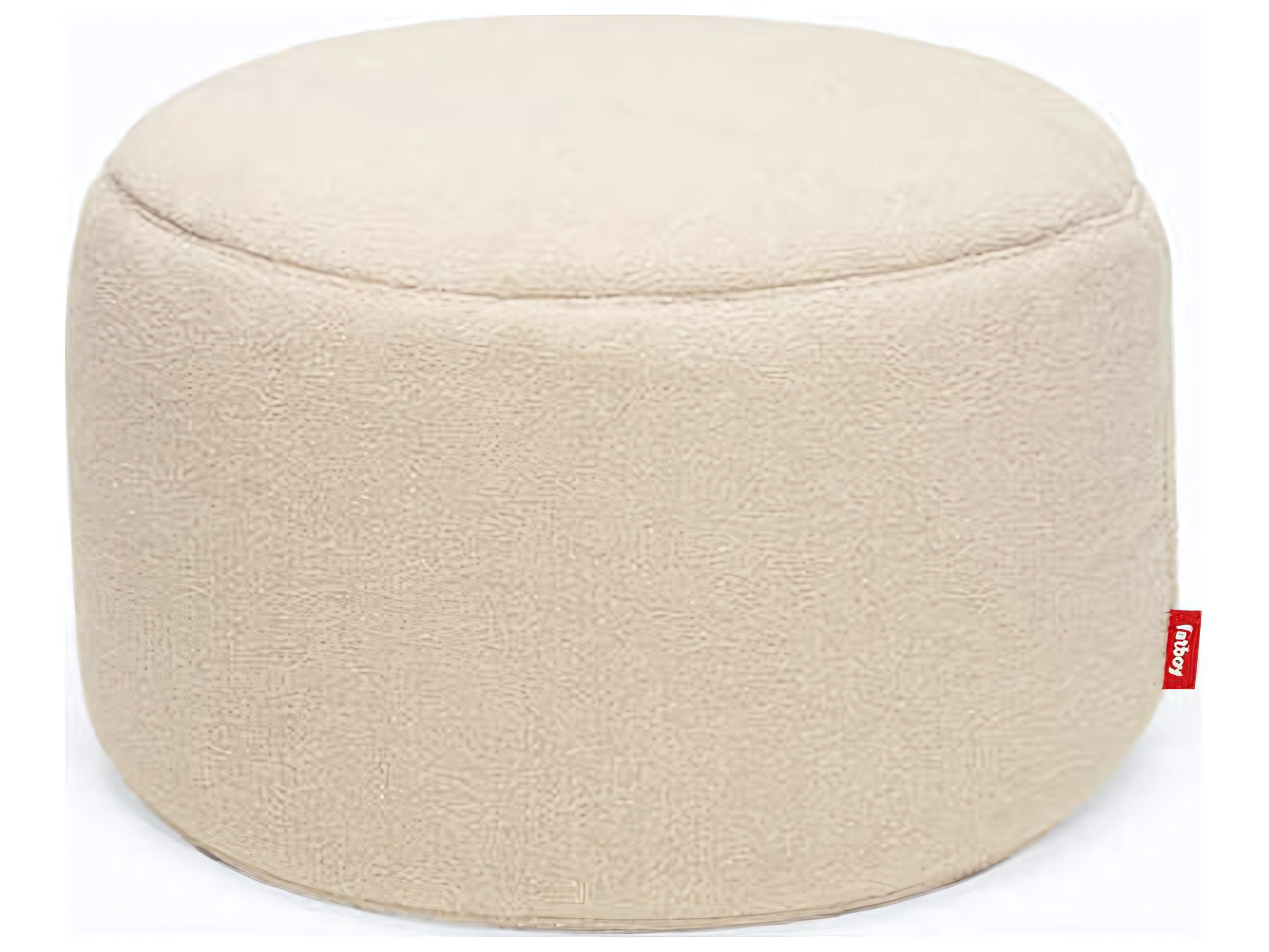 Fatboy Point Large Sherpa Pouf in Ecru