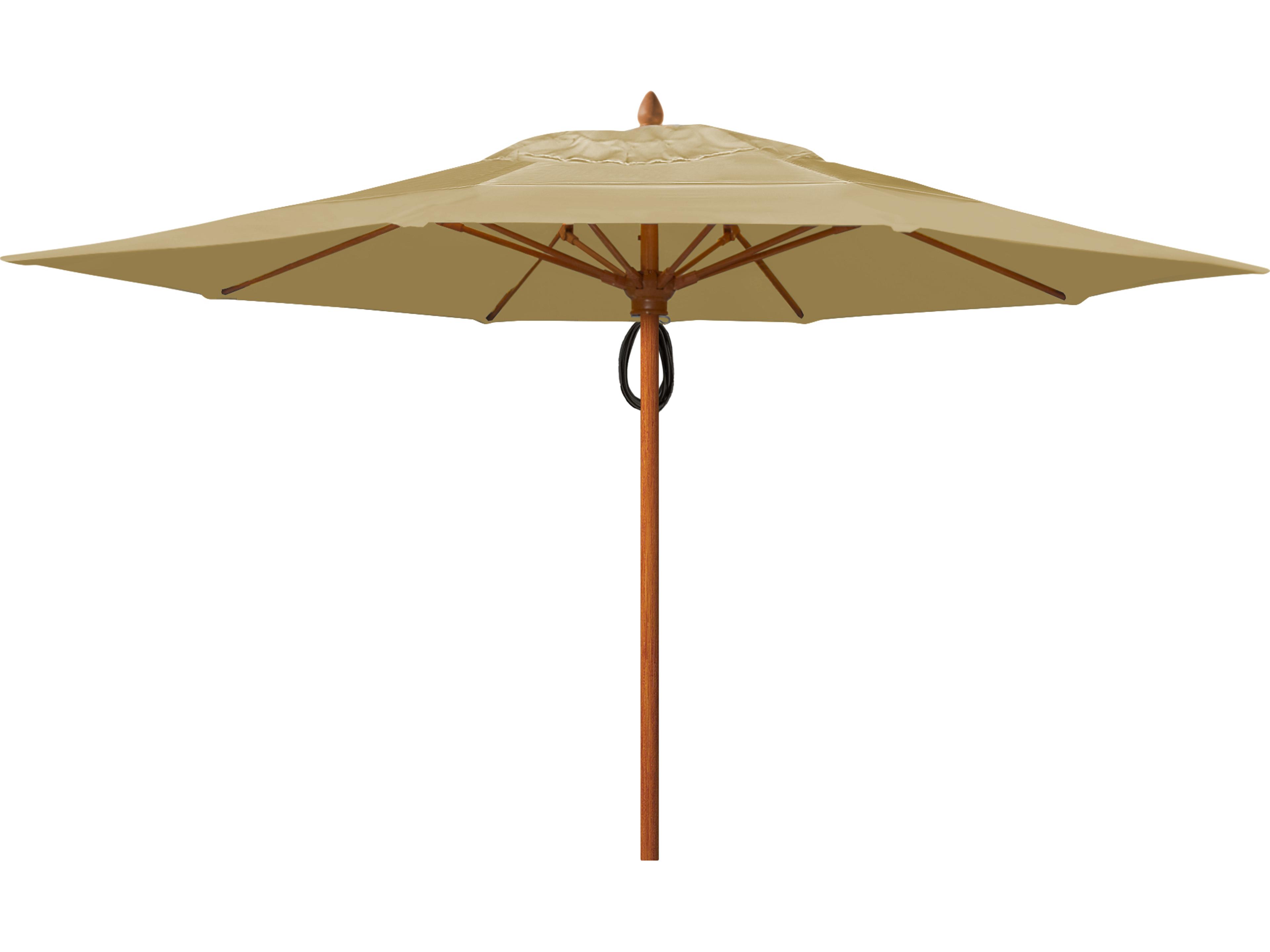 Fiberbuilt Patio Umbrellas Prestige - Diamante Fiberglass 13 Foot Octagon Pulley & Pin Patio Umbrella