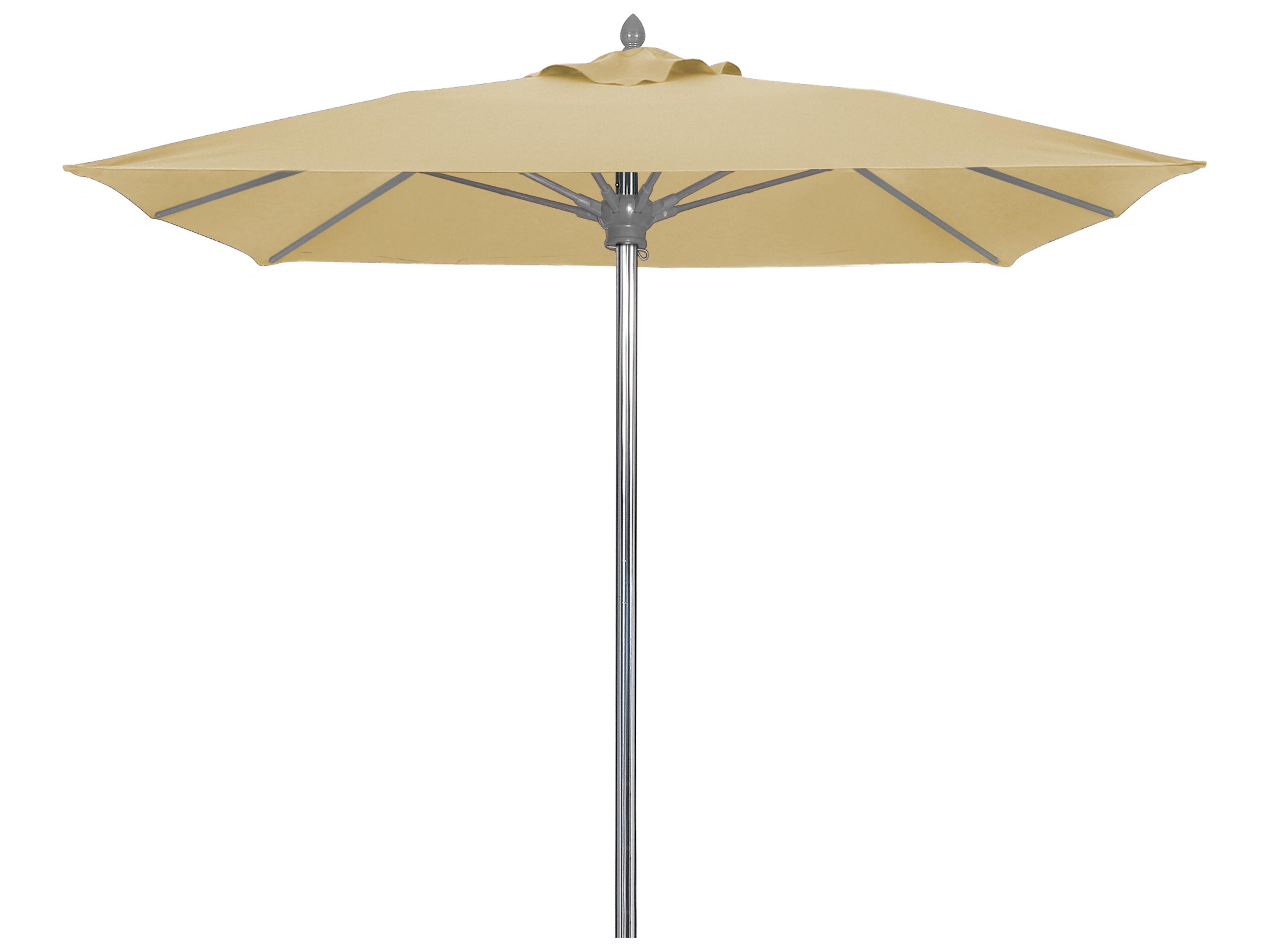 Fiberbuilt Outdoor Umbrellas Prestige - Oceana Fiberglass 6 Foot Square Pulley & Pin Outdoor Umbrella