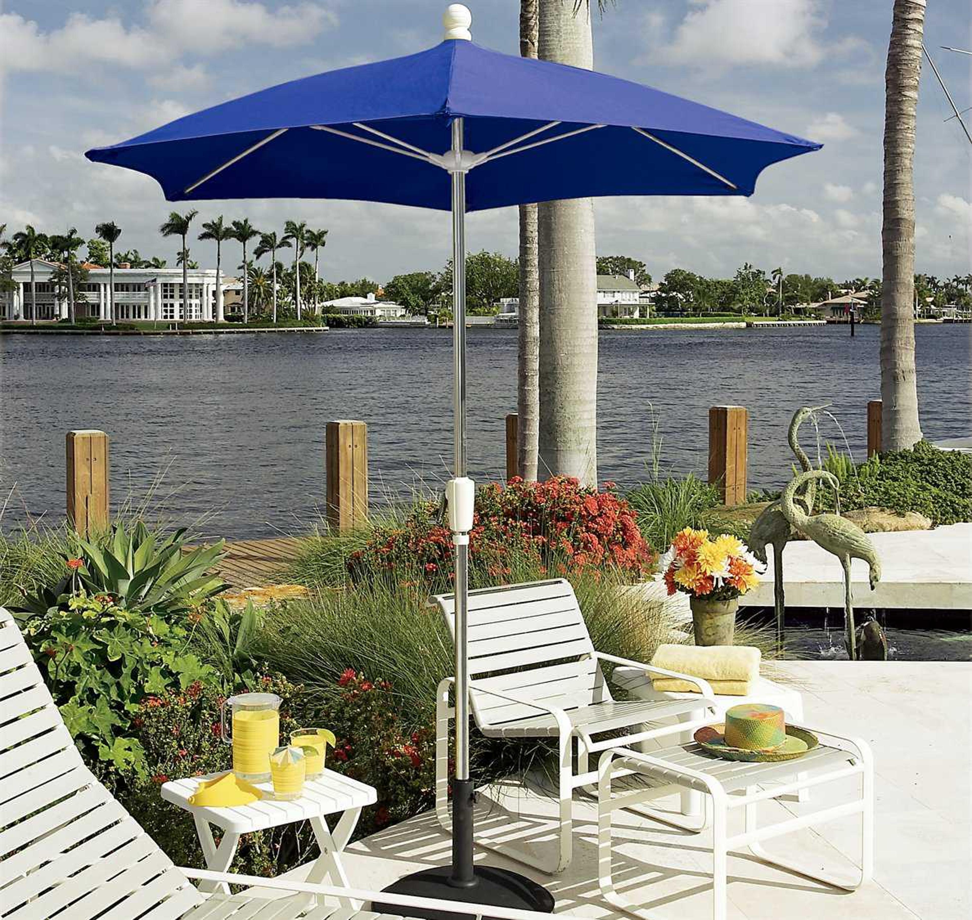 Fiberbuilt Home 7.5 Foot Hexagon Aluminum Outdoor Umbrella