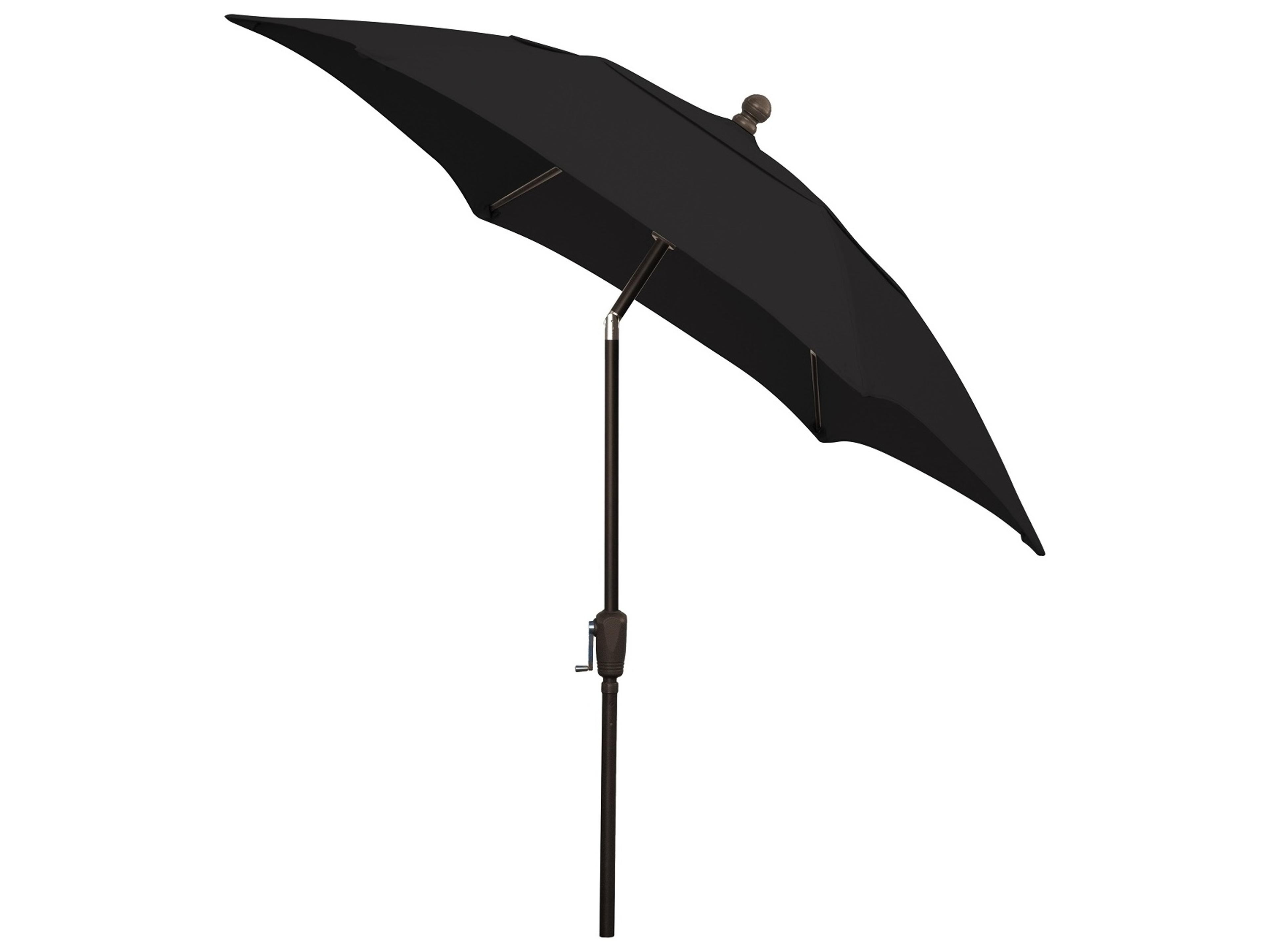 Fiberbuilt Patio Umbrellas Quick Ship Home 7.5 Foot Hexagon Aluminum Patio Umbrella