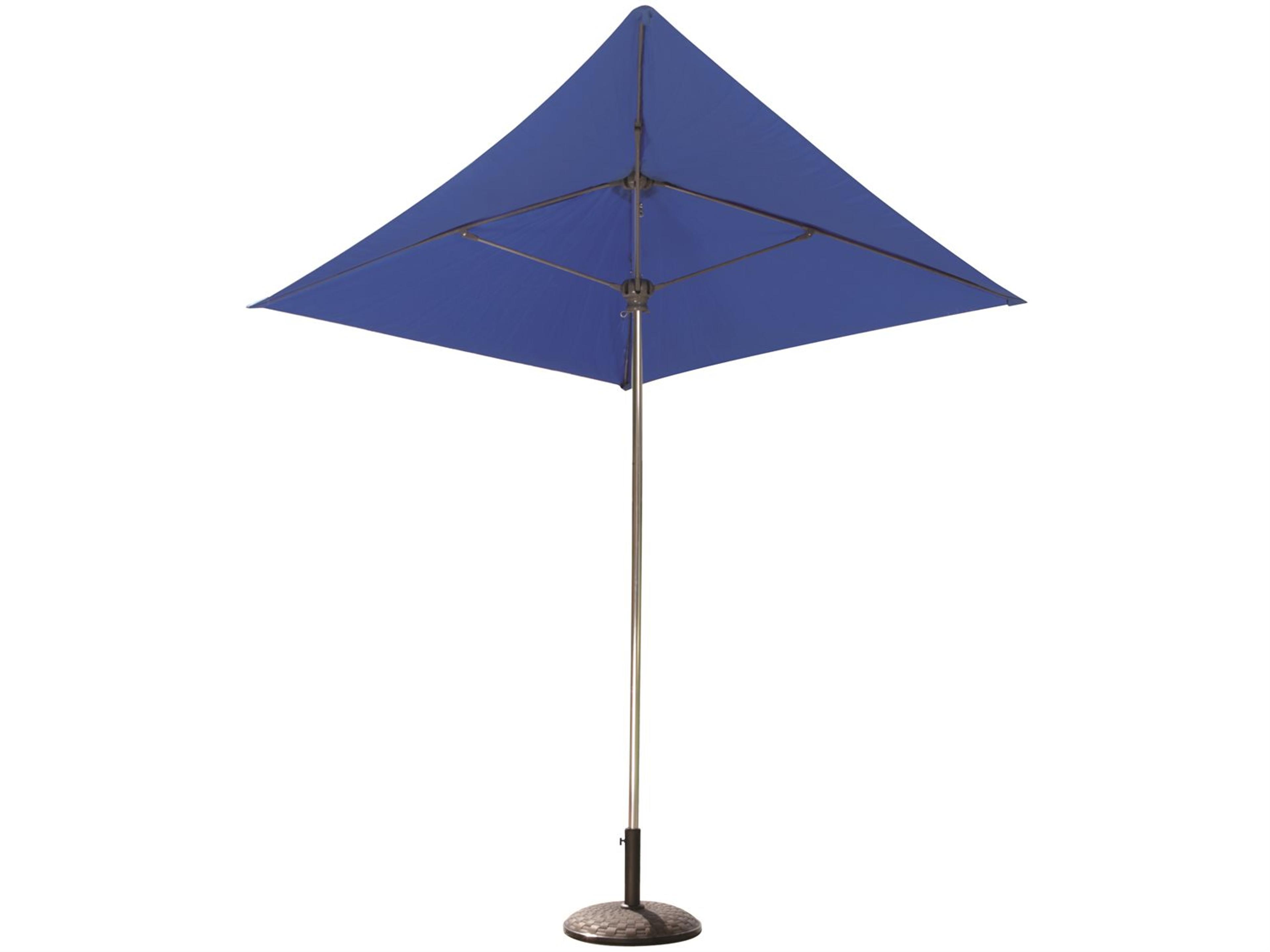 Fiberbuilt Outdoor Umbrellas Prestige - Nitro Aluminum 7 Foot Square Push Up & Pin Outdoor Umbrella