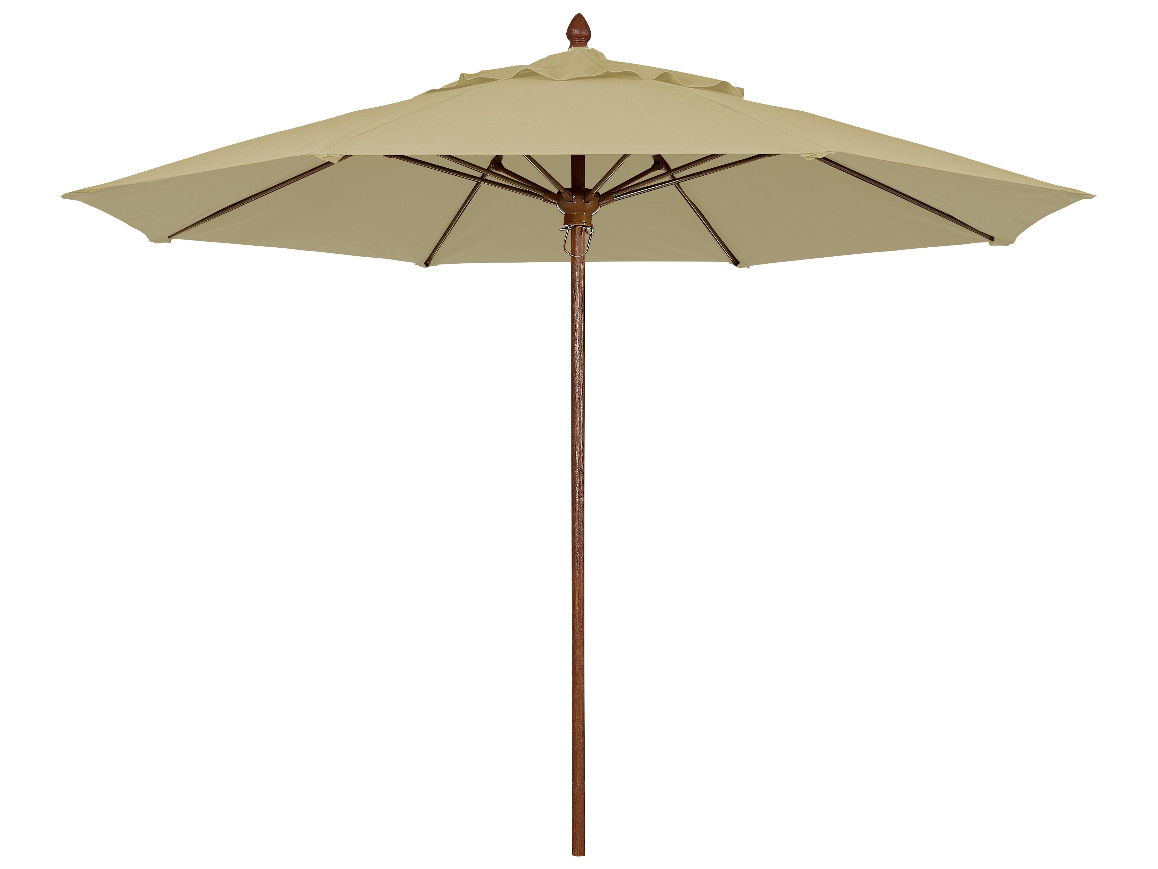 Fiberbuilt Outdoor Umbrellas Prestige - Bridgewater Fiberglass 8 Foot Octagon Pulley & Pin Outdoor Umbrella