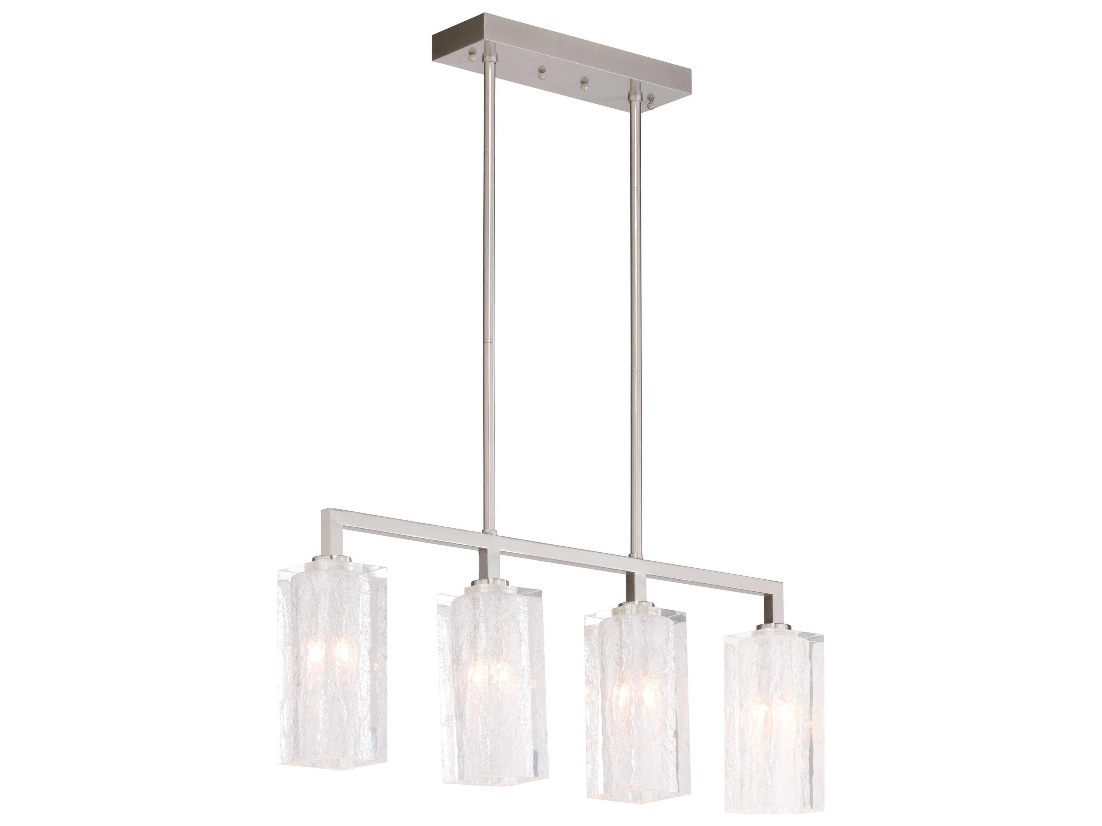 Frederick Cooper 4-Light Satin Nickel Linear Island Pendant