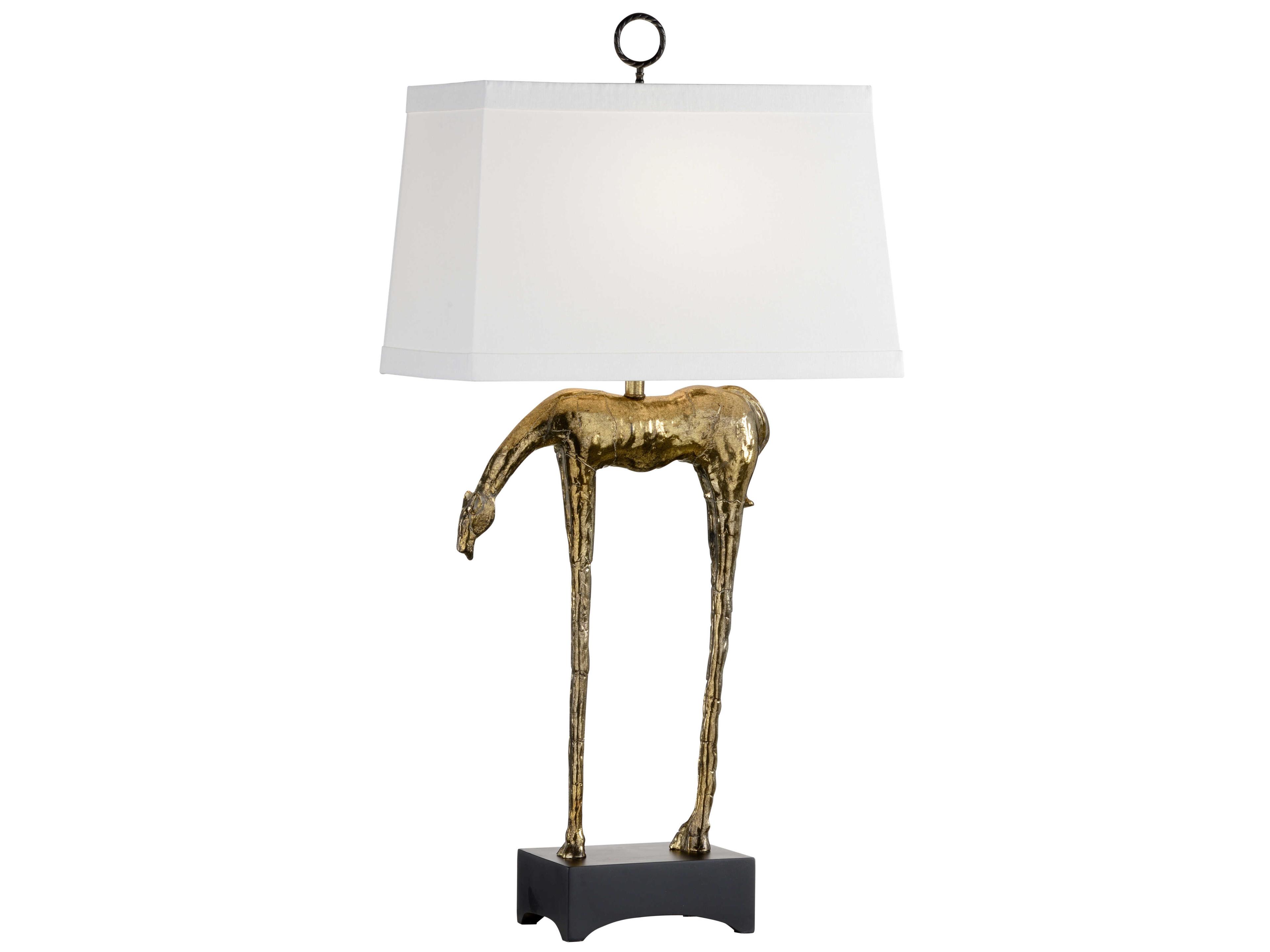 Frederick Cooper Homer Antique Gold Off White Silkette Buffet Lamp