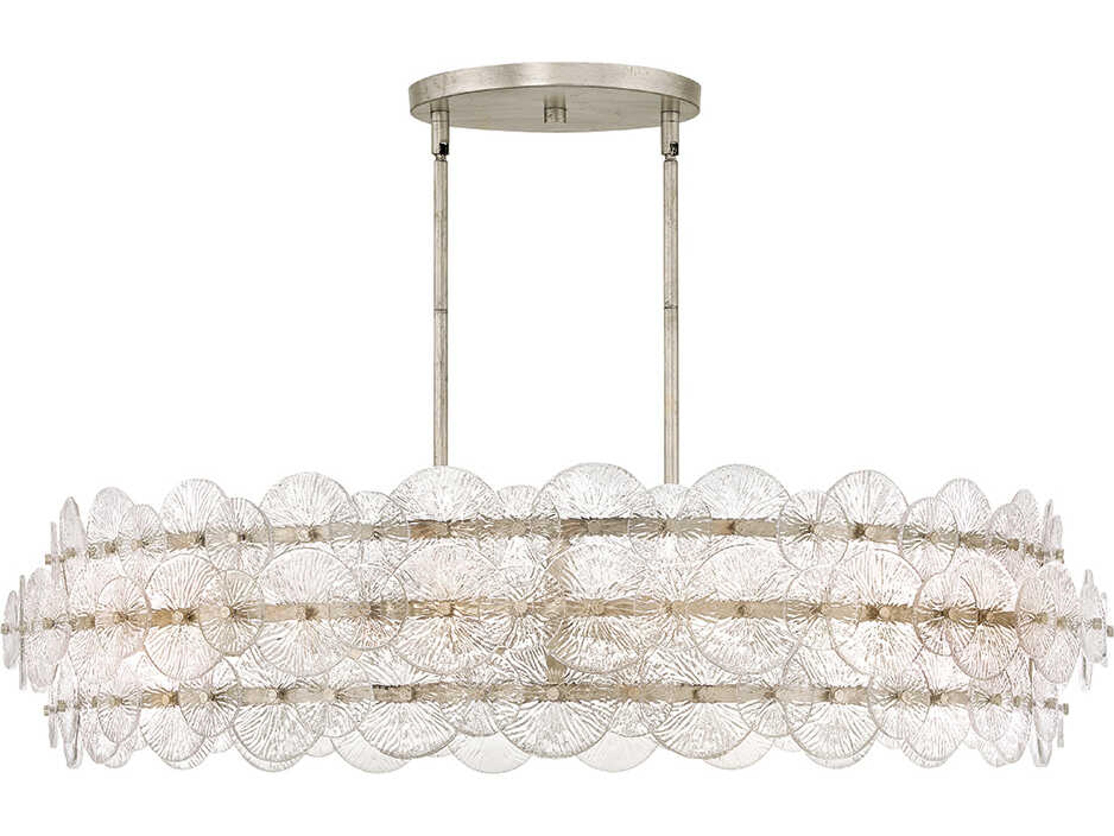 Fredrick Ramond Rene 8-Light Glacial Gray Pendant