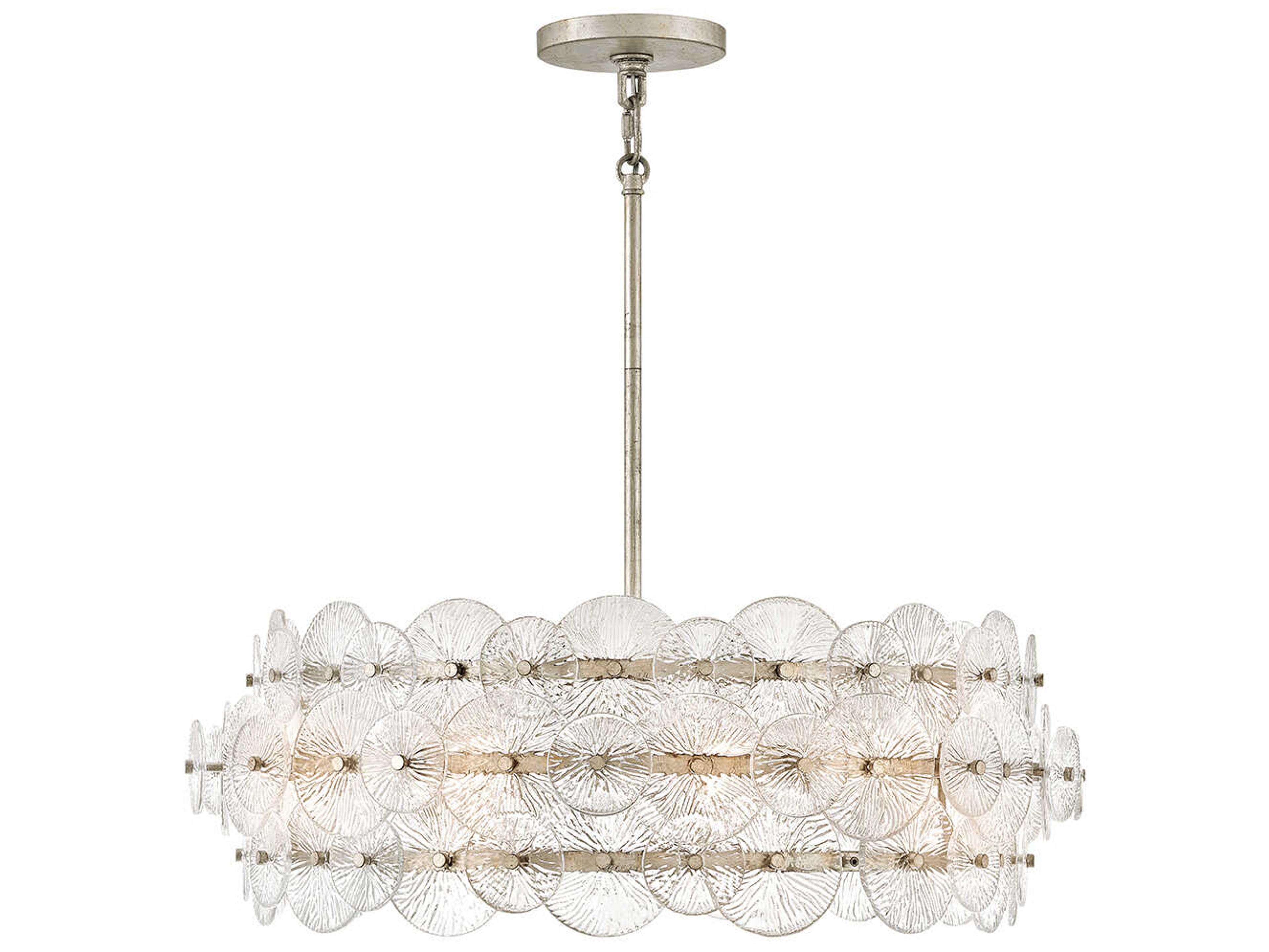 Fredrick Ramond Rene 6-Light Glacial Gray Pendant