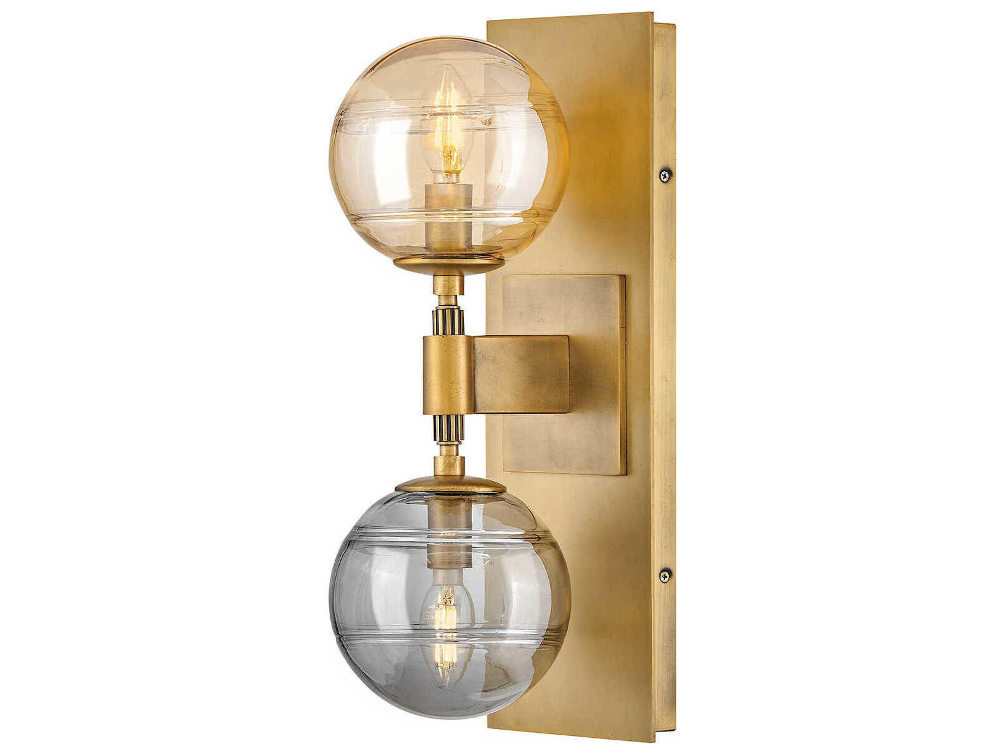 Fredrick Ramond Oberon 2-Light Heritage Brass Wall Sconce