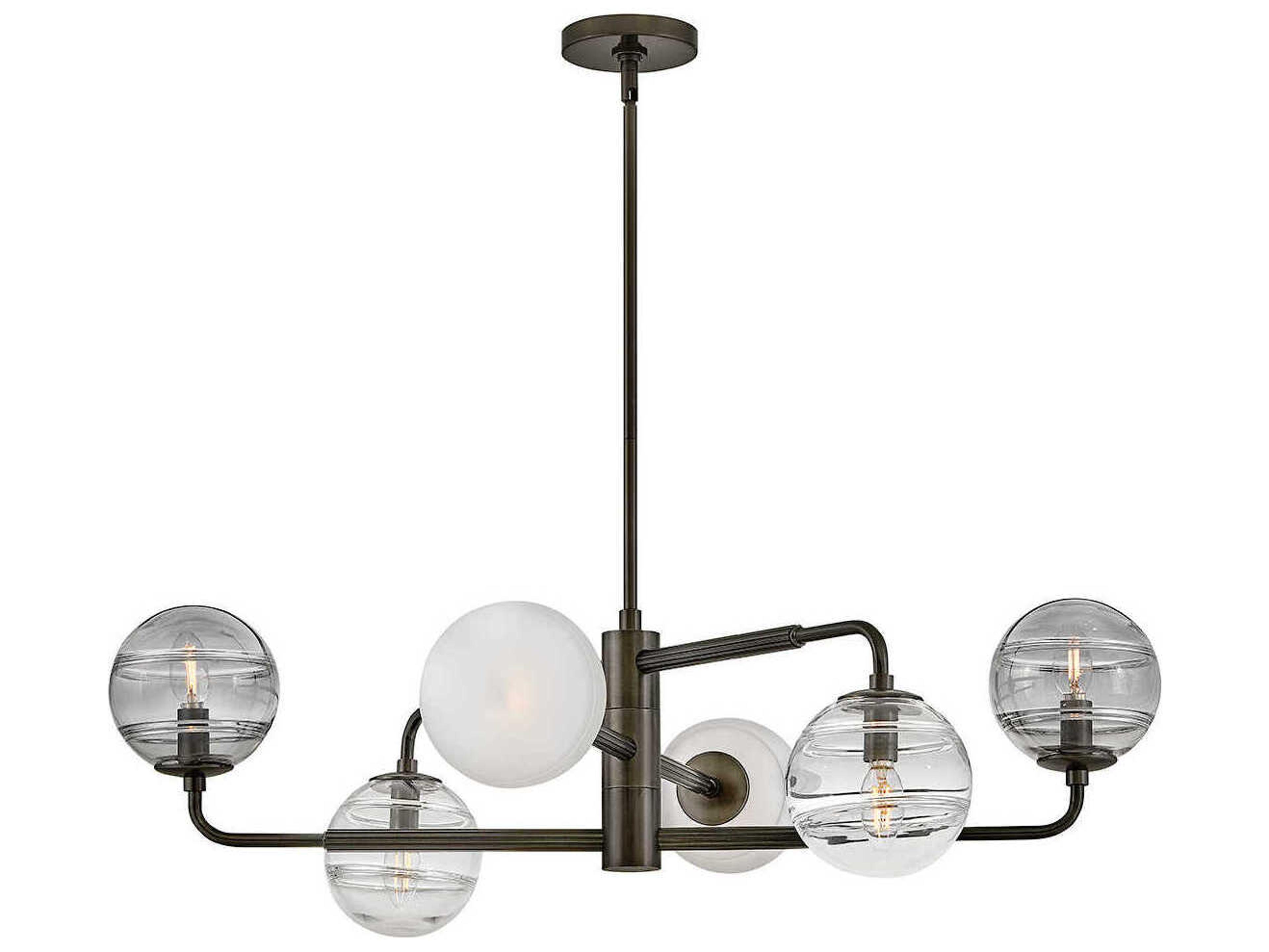 Fredrick Ramond Oberon 6-Light Black Oxide Globe Chandelier