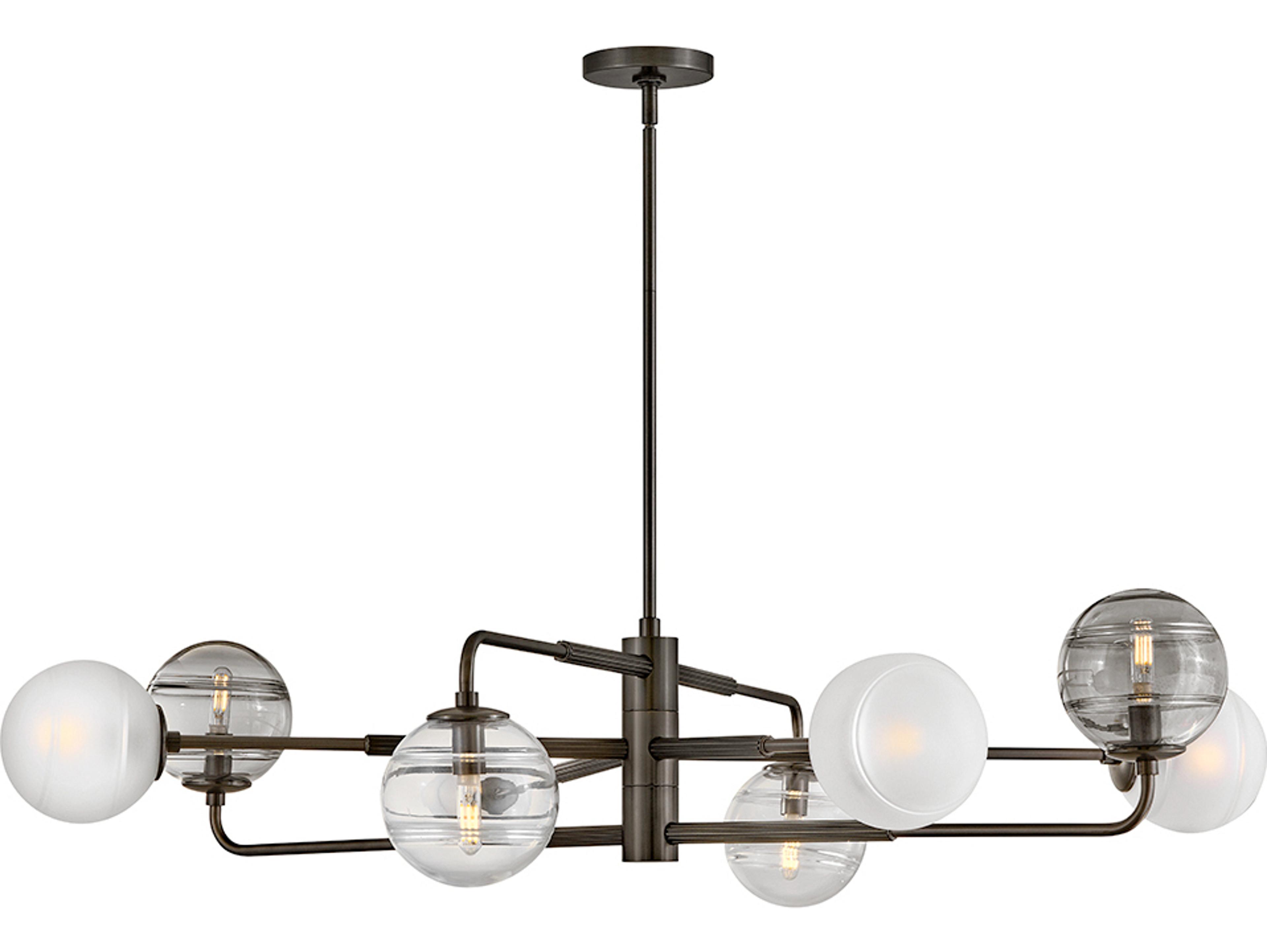 Fredrick Ramond Oberon 8-Light Black Oxide Globe Chandelier