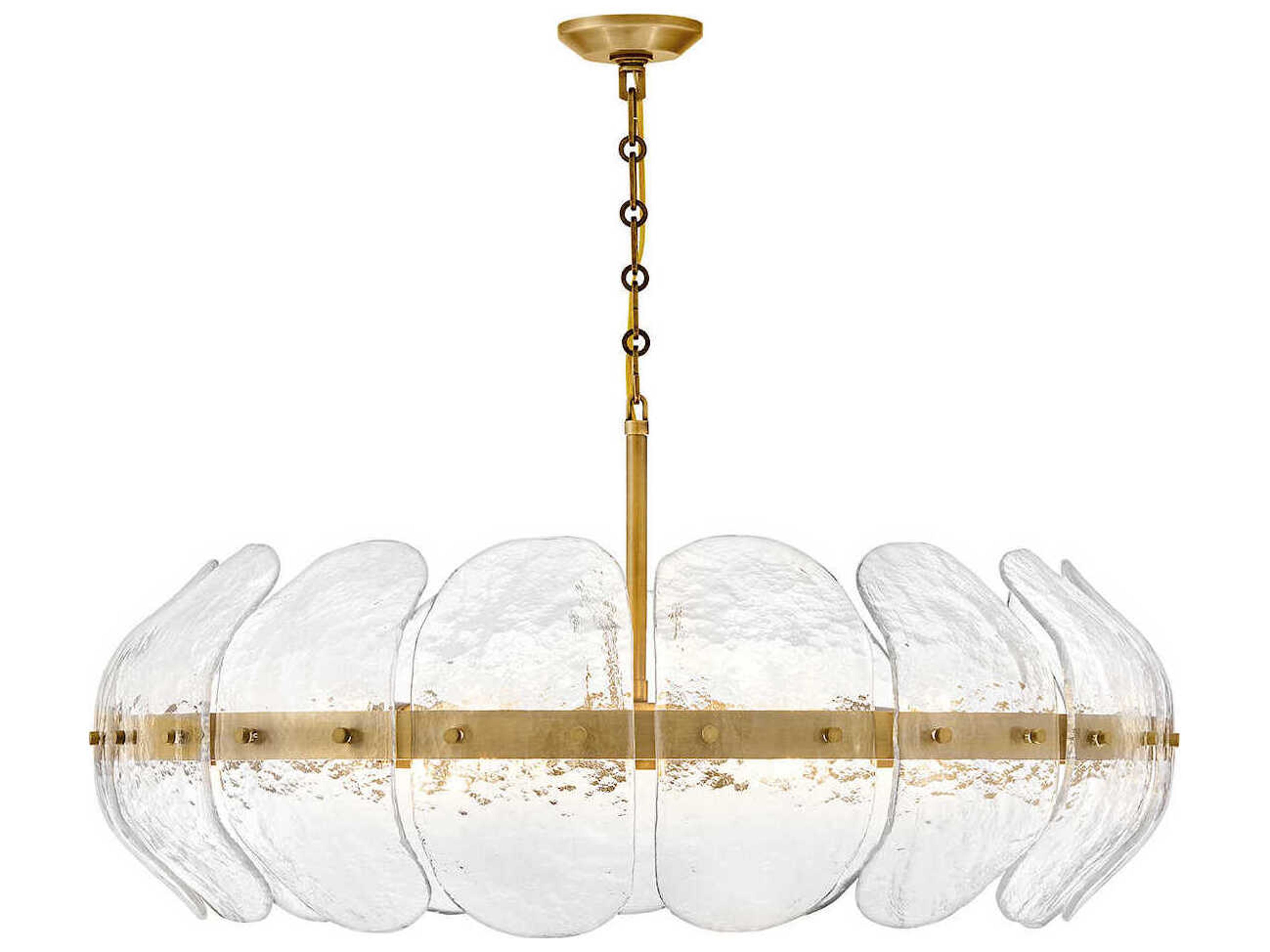 Lillia 6-Light Heritage Brass Pendant