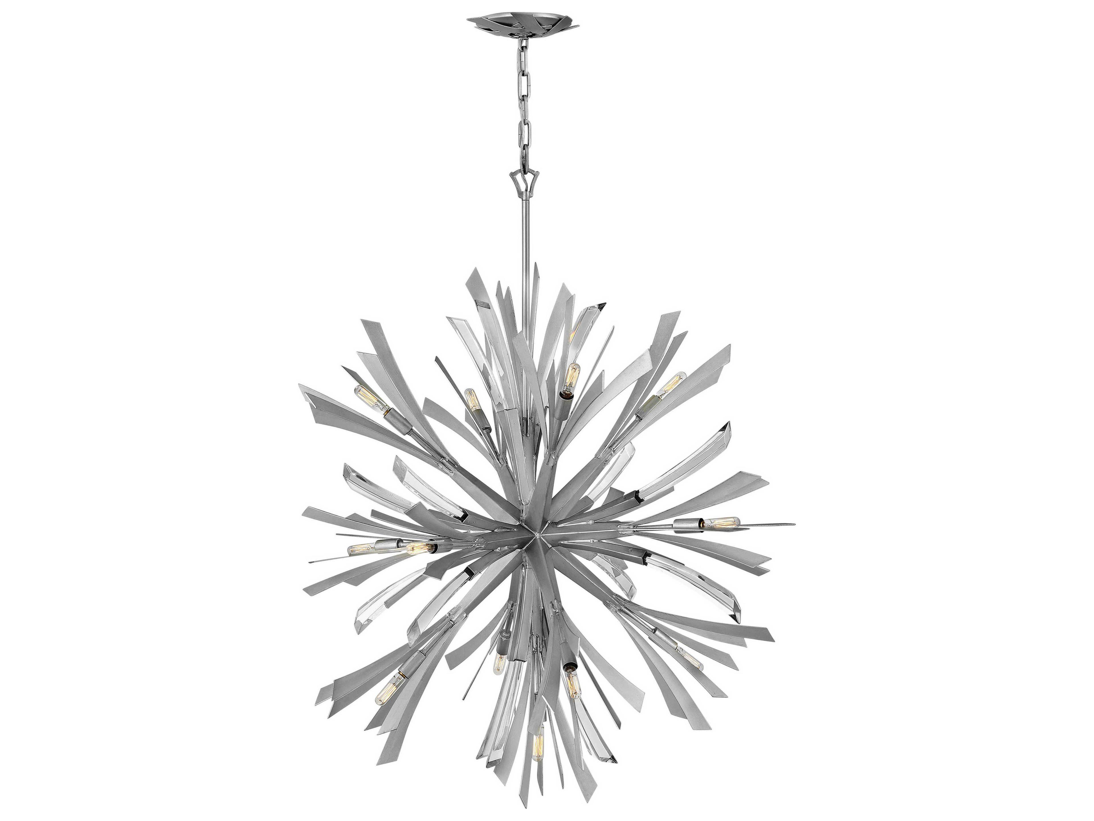 Fredrick Ramond Vida 13-Light Glacial Silver Crystal Pendant