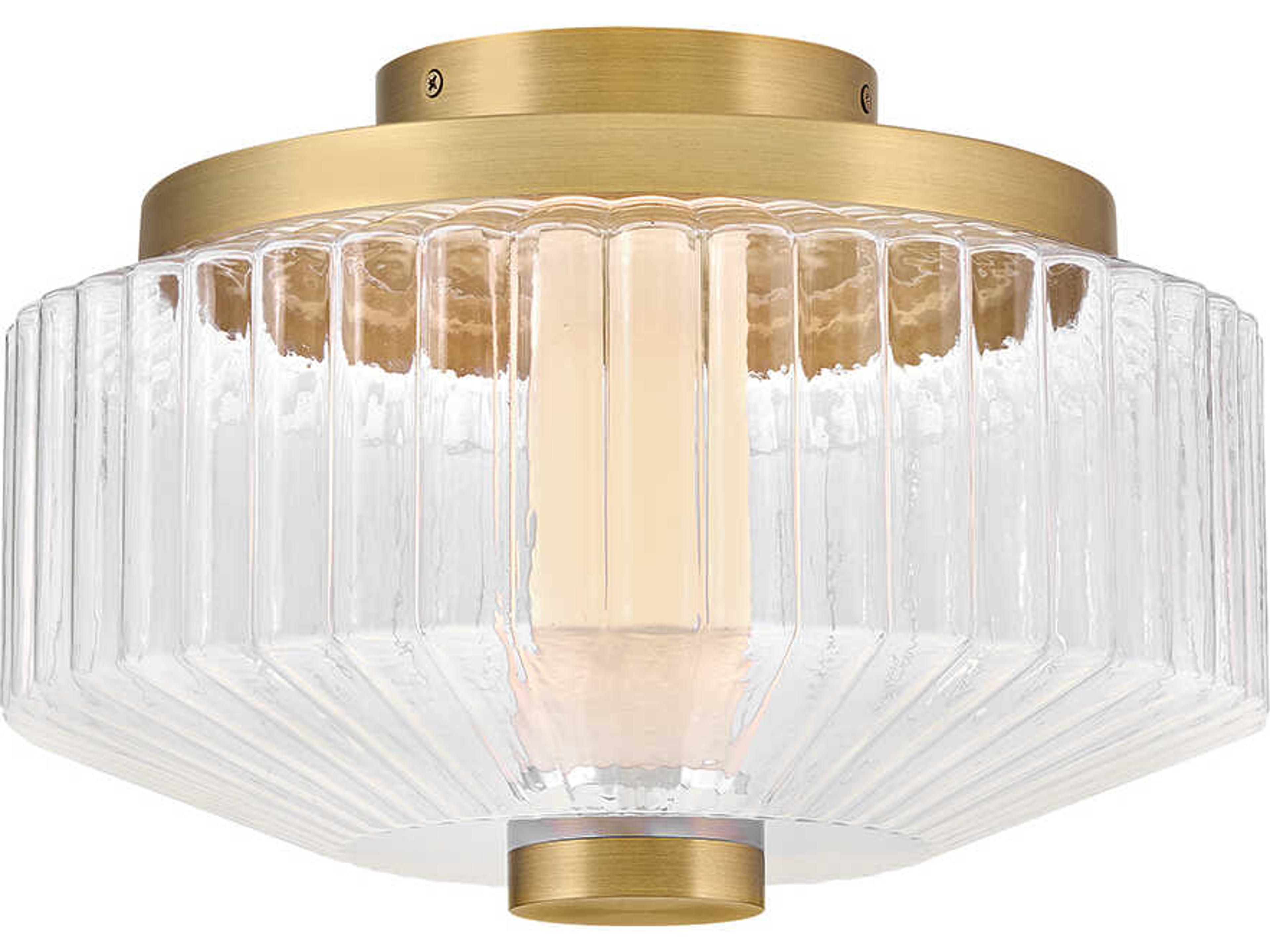 Fredrick Ramond Reign Lacquered Brass Flush Mount