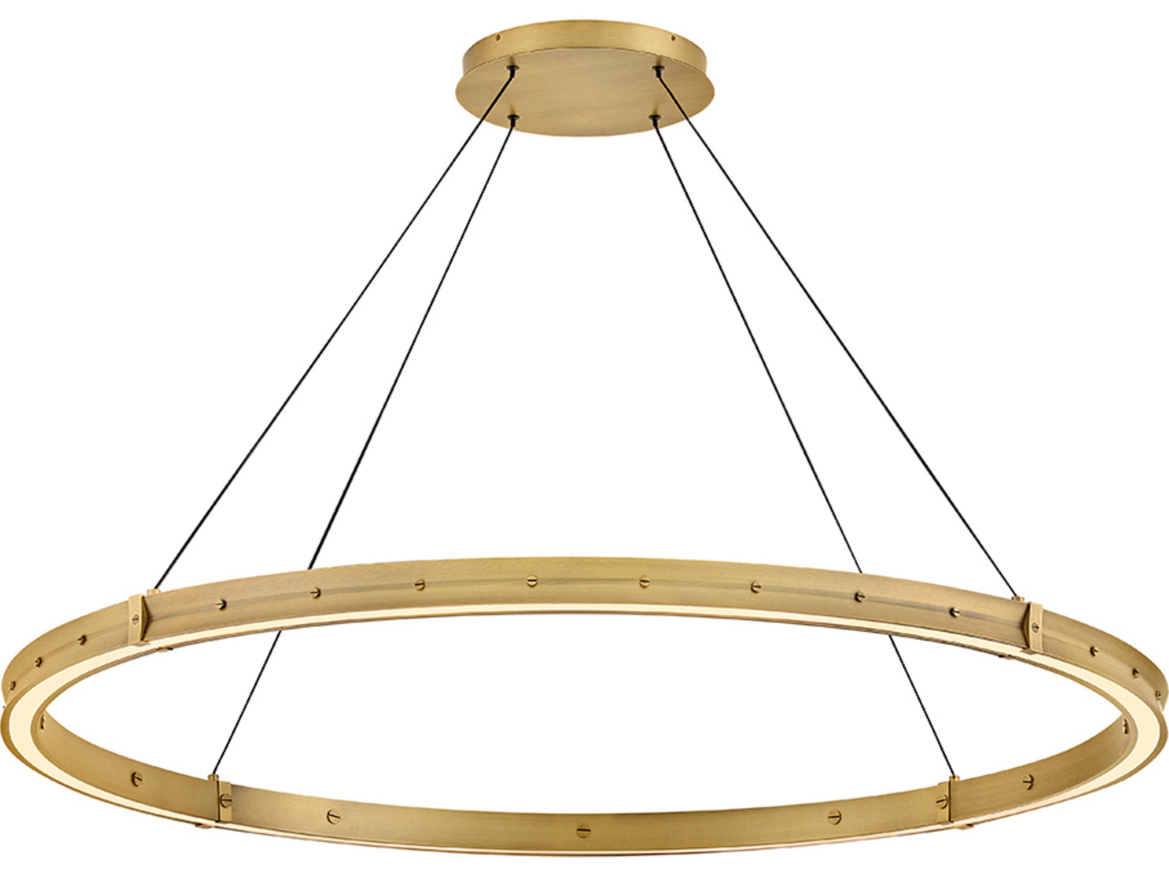 Fredrick Ramond Althea Lacquered Brass Gold Round Pendant