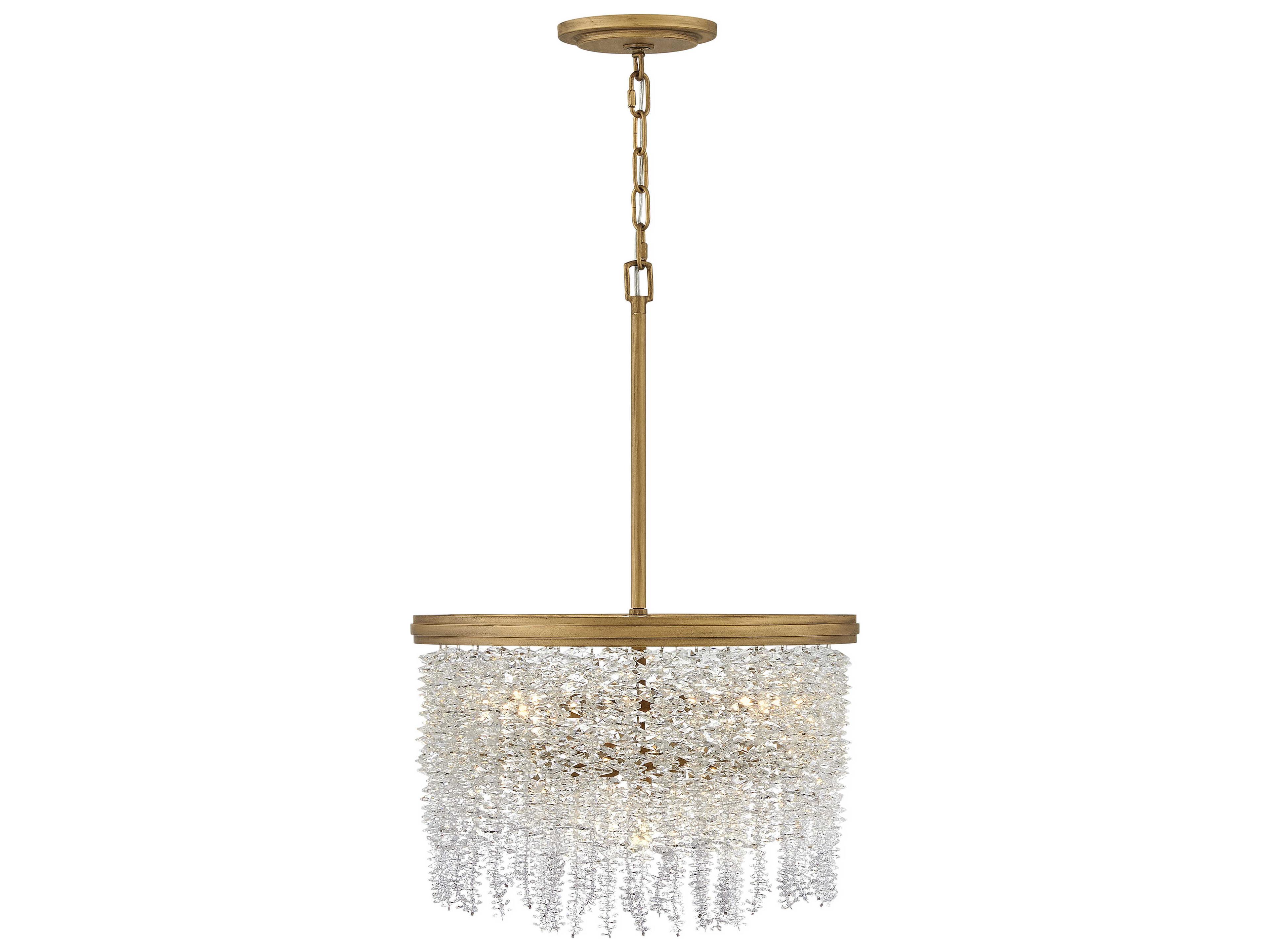 Rubina 4-Light Burnished Gold Pendant