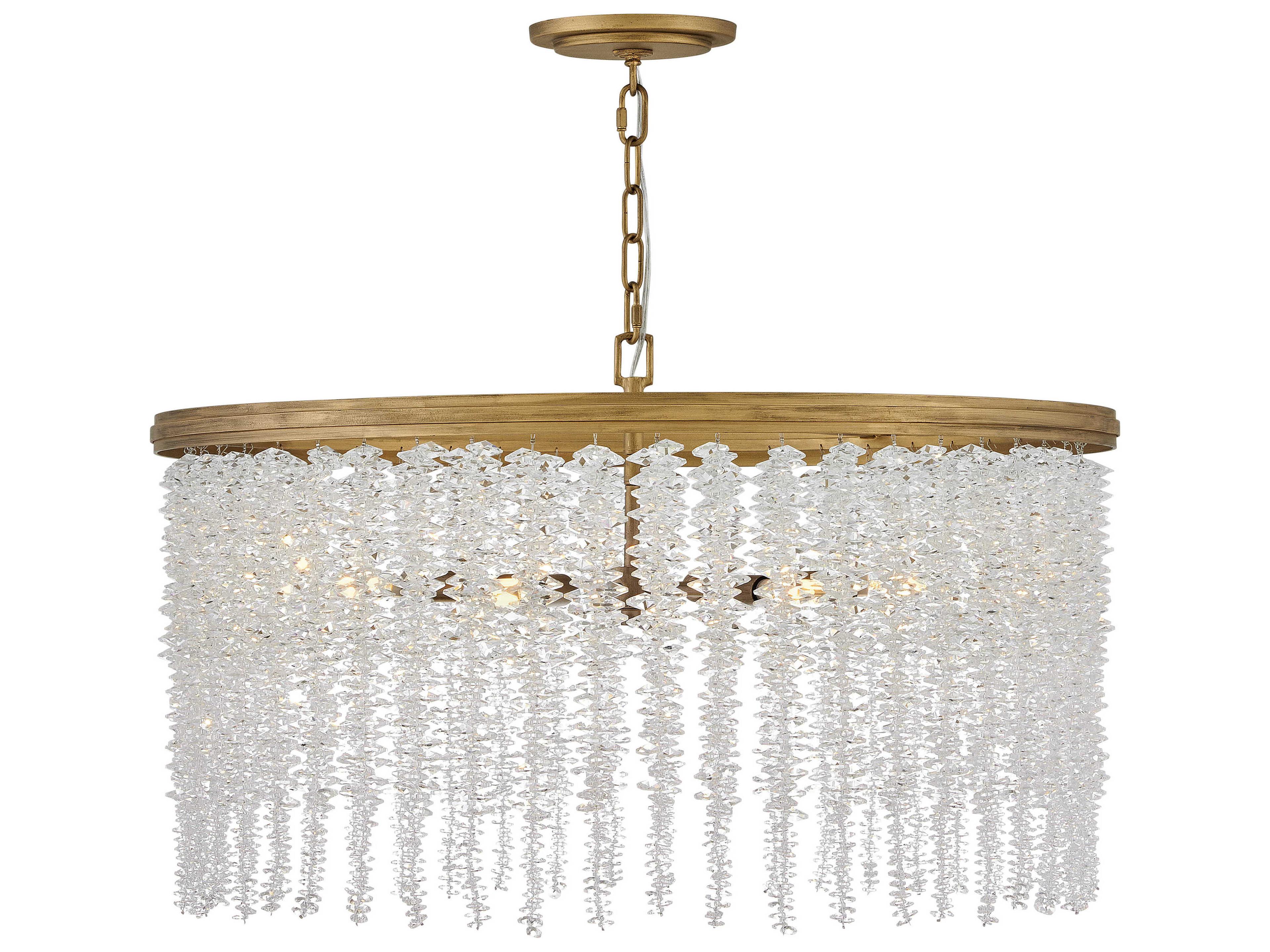 Rubina 6-Light Burnished Gold Candelabra Chandelier