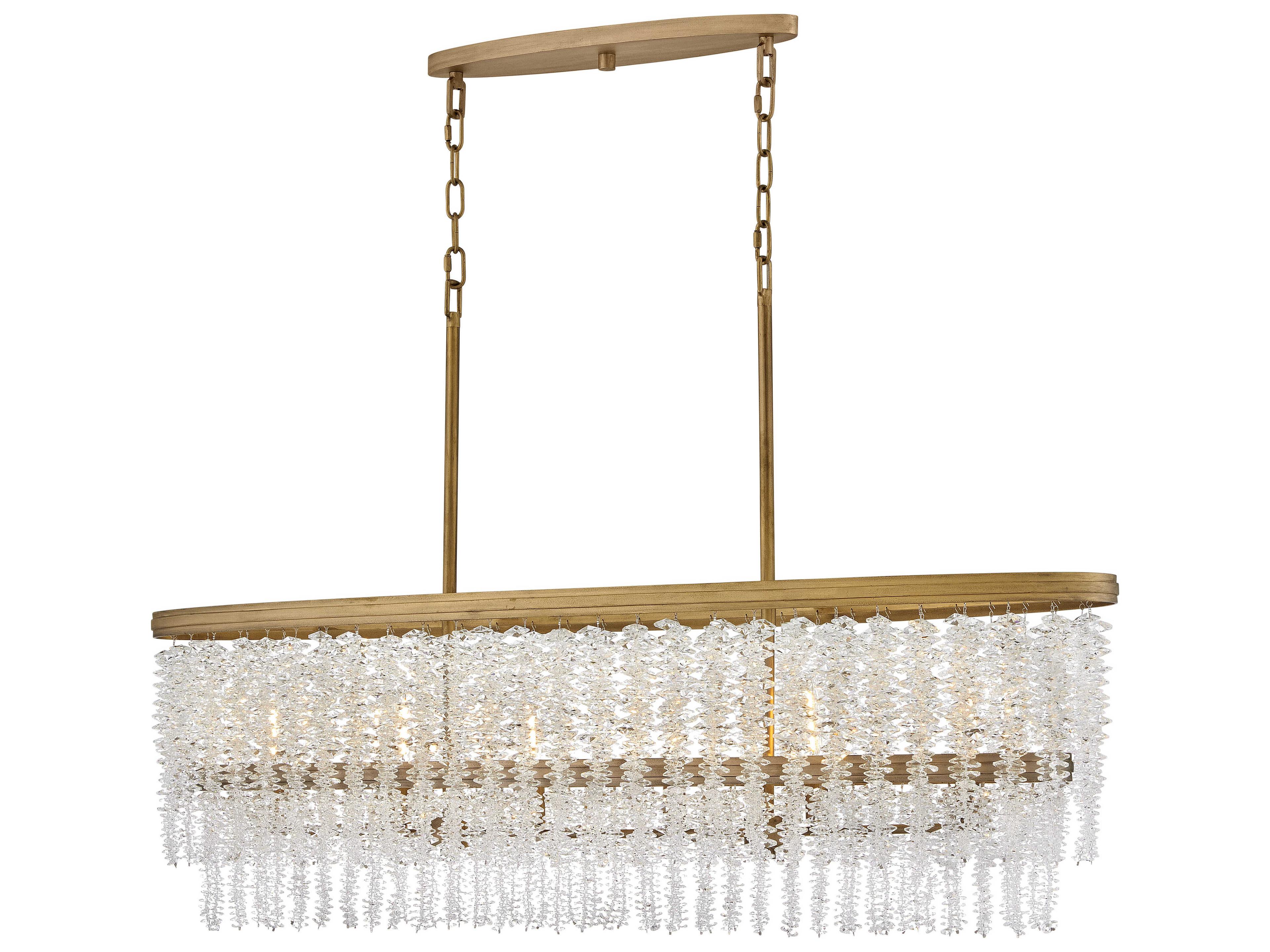 Fredrick Ramond Rubina 6-Light Burnished Gold Island Pendant