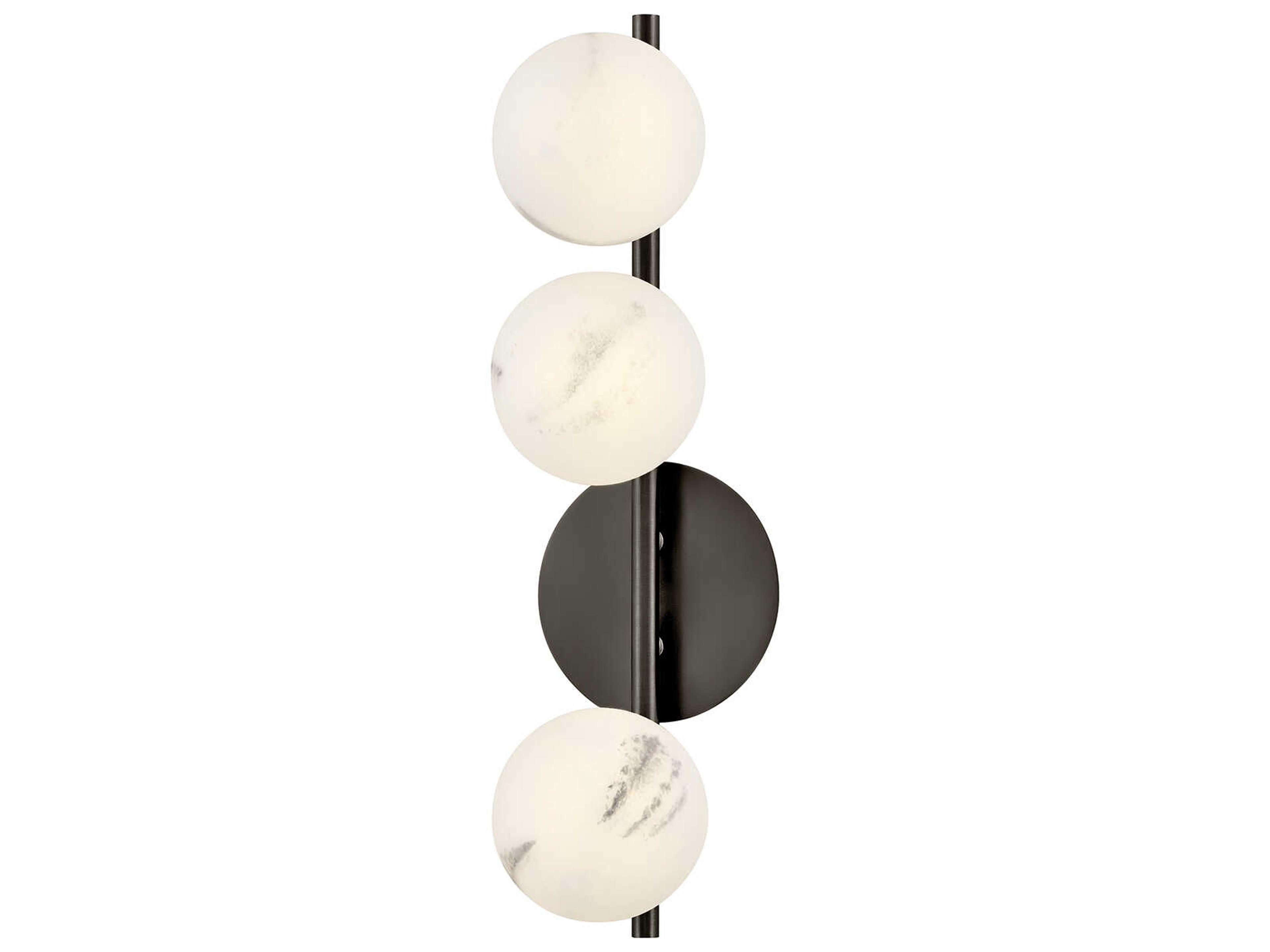 Fredrick Ramond Selene 3-Light Black Oxide Wall Sconce
