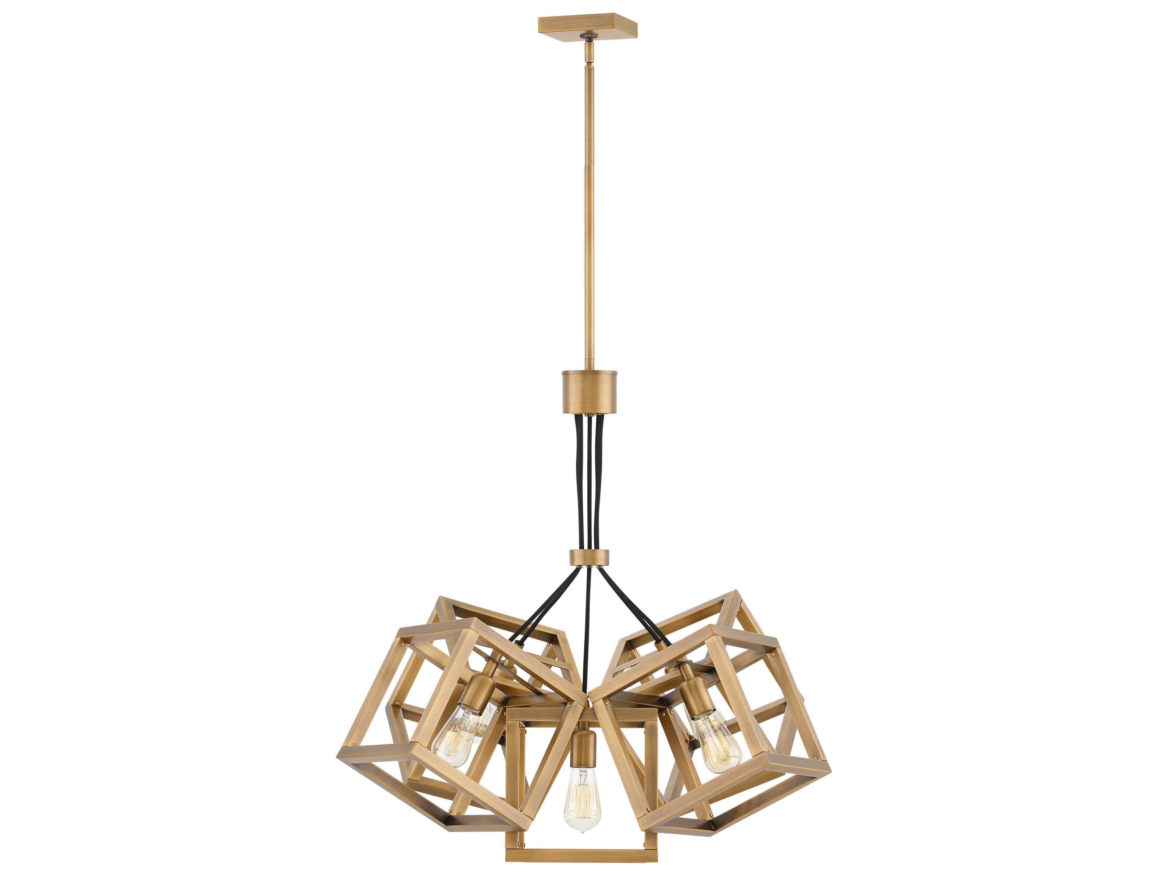 Fredrick Ramond Ensemble 5-Light Brushed Bronze Linear Pendant