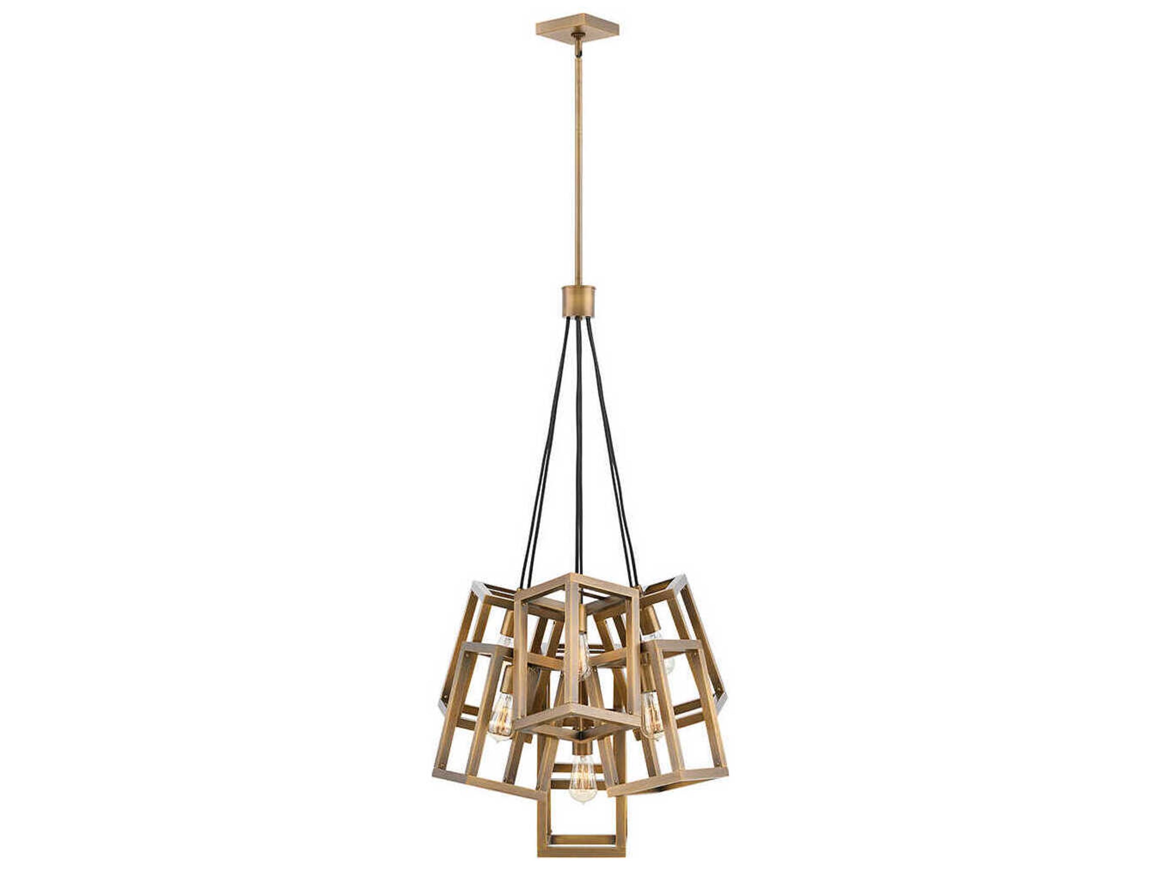 Fredrick Ramond Ensemble 7-Light Brushed Bronze Linear Pendant