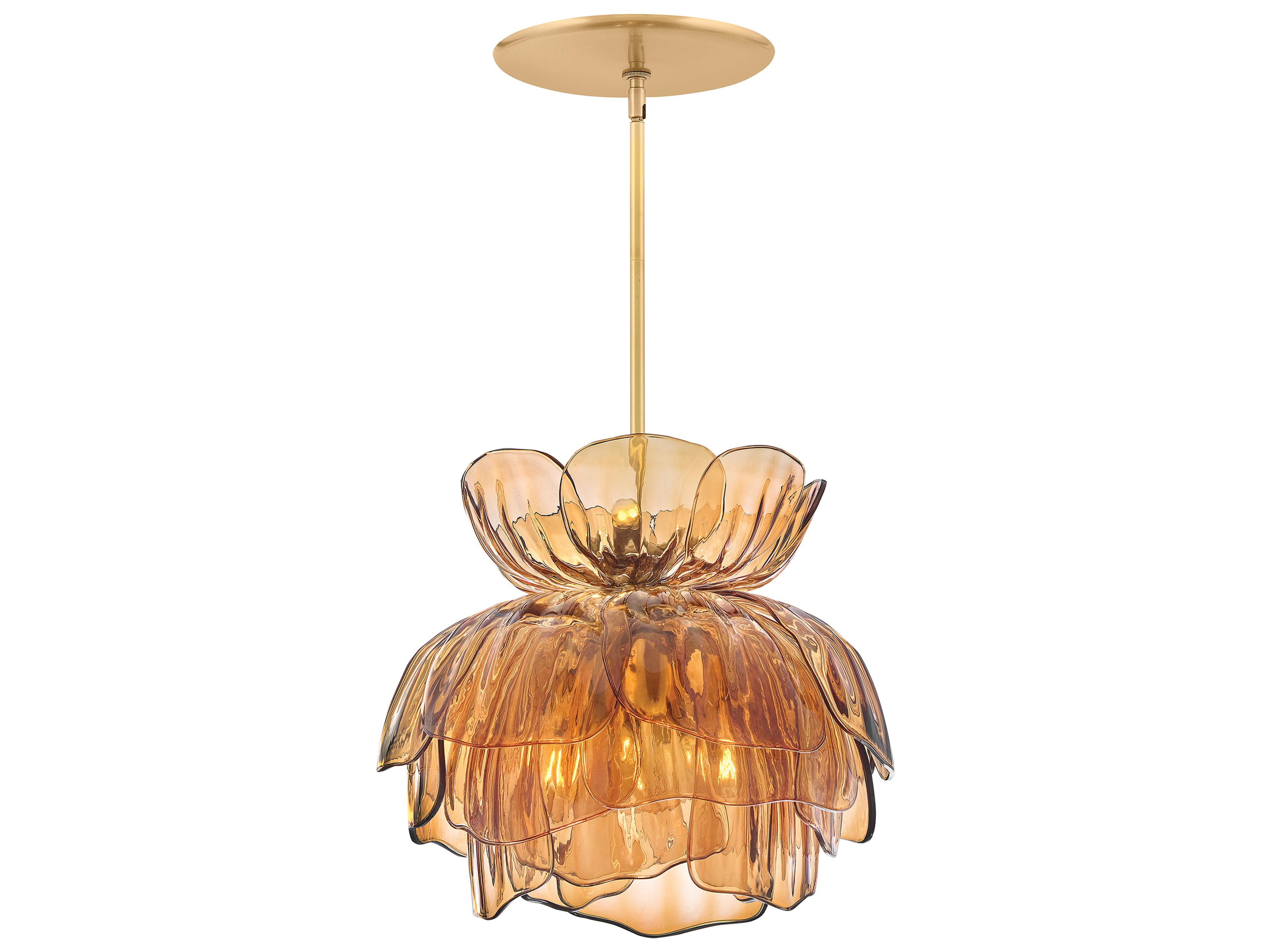 Fredrick Ramond Fantine 7-Light Unlacquered Brass Pendant