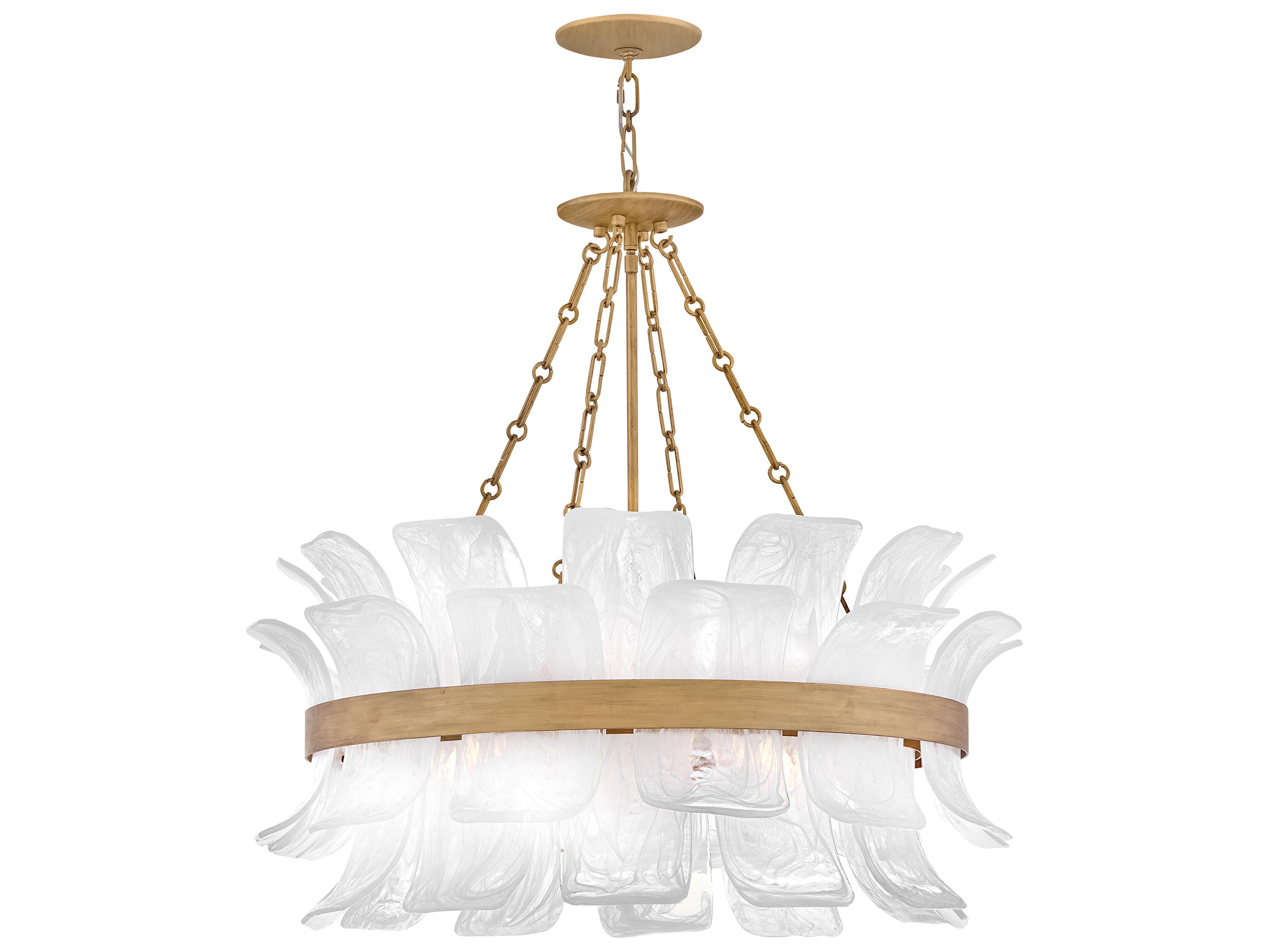 Fredrick Ramond Fleur 6-Light Burnished Gold Chandelier